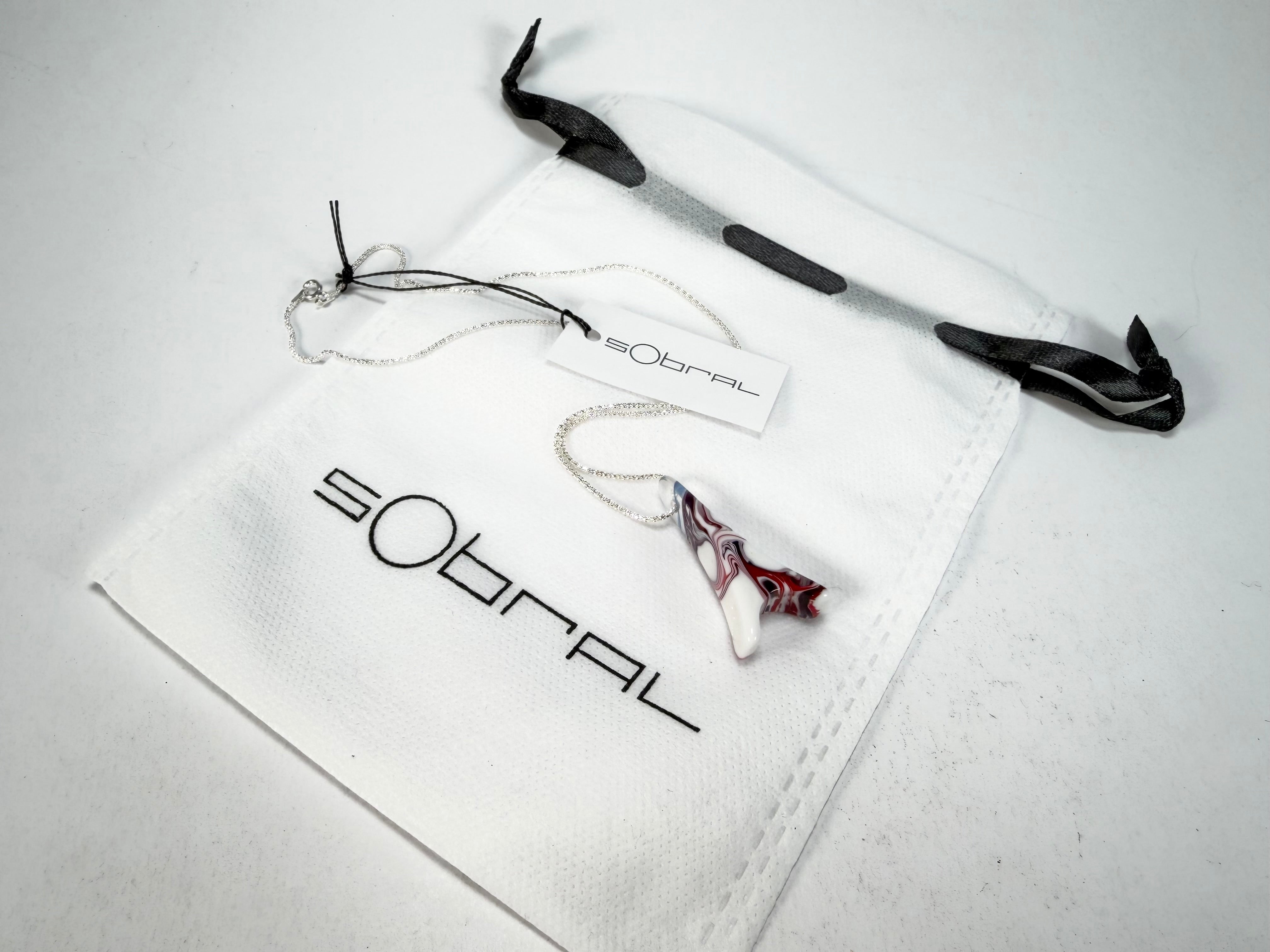 Sobral - Marianne "Eiffel Tower" Resin AG Sliver Necklace ( 005414 )