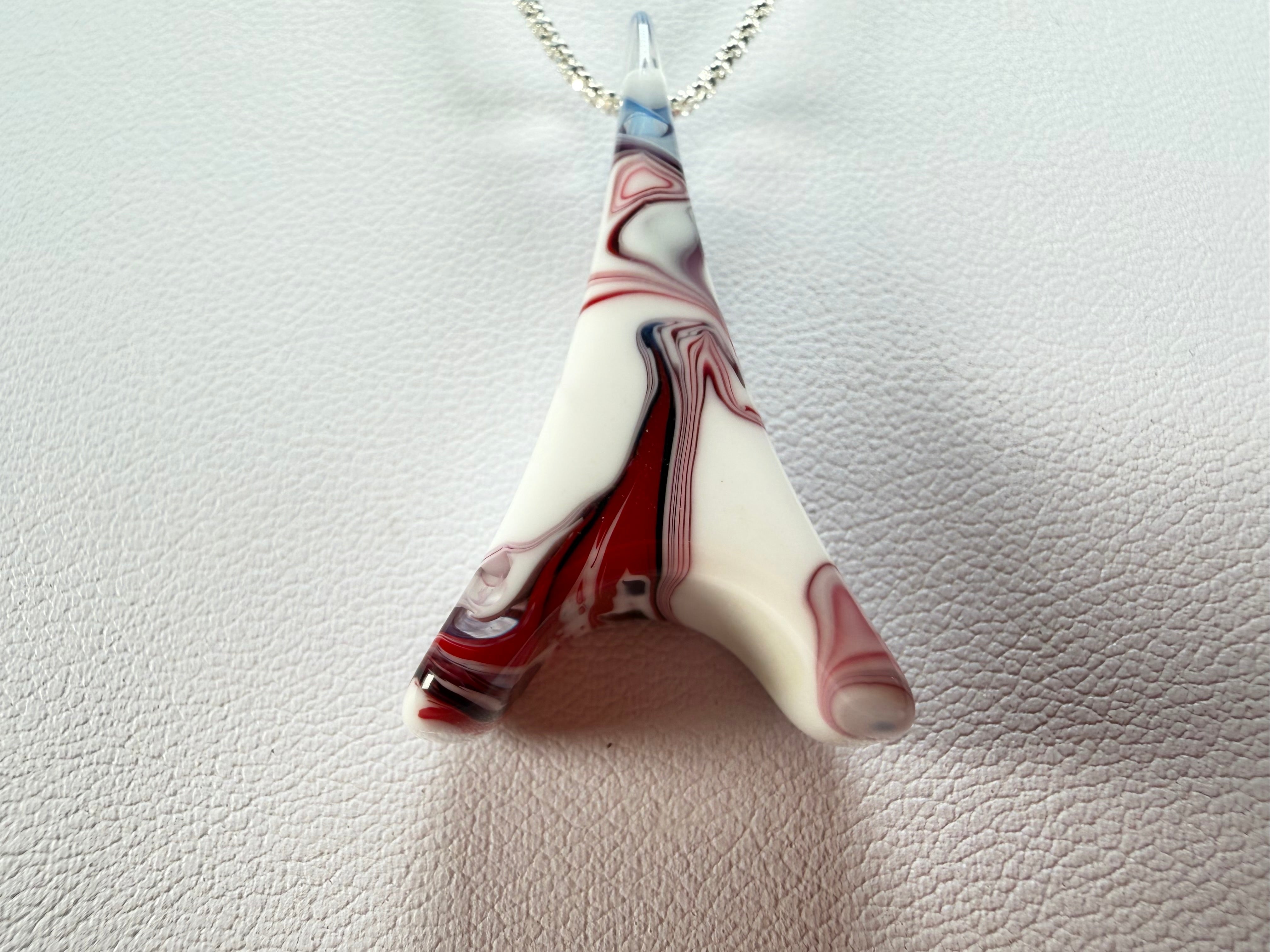 Sobral - Marianne "Eiffel Tower" Resin AG Sliver Necklace ( 005414 )