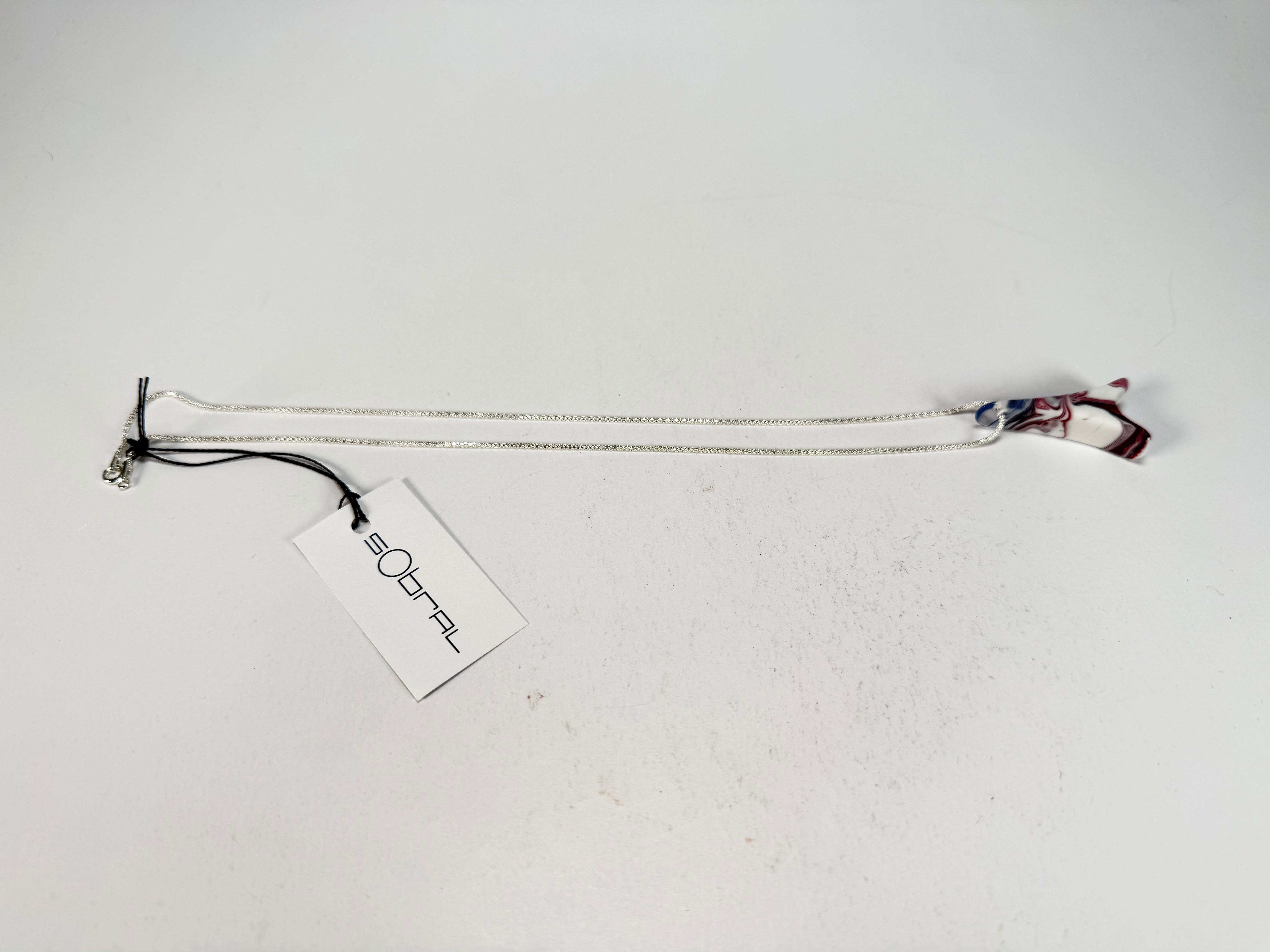 Sobral - Marianne "Eiffel Tower" Resin AG Sliver Necklace ( 005414 )