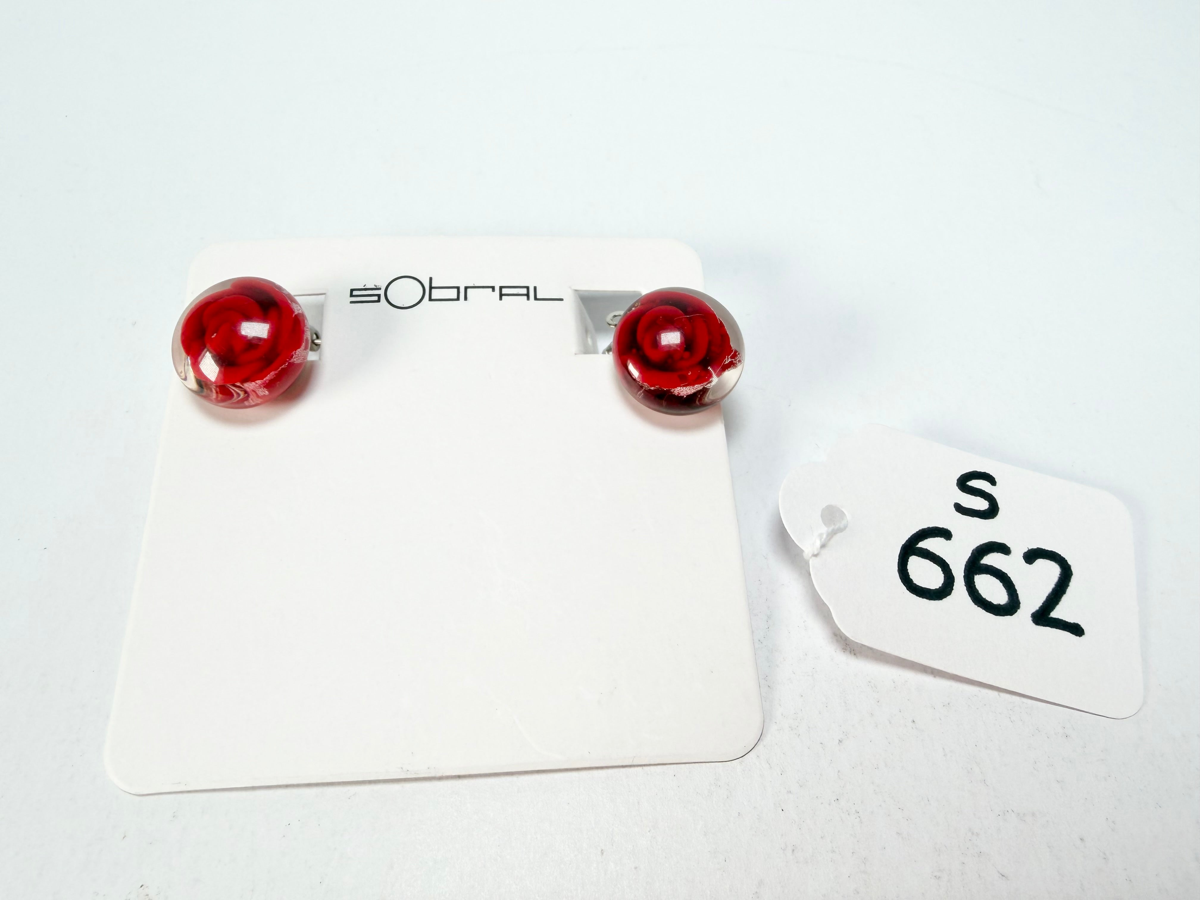 Sobral - Roses "Kalinda" Resin Clip On Earrings ( 005281 )