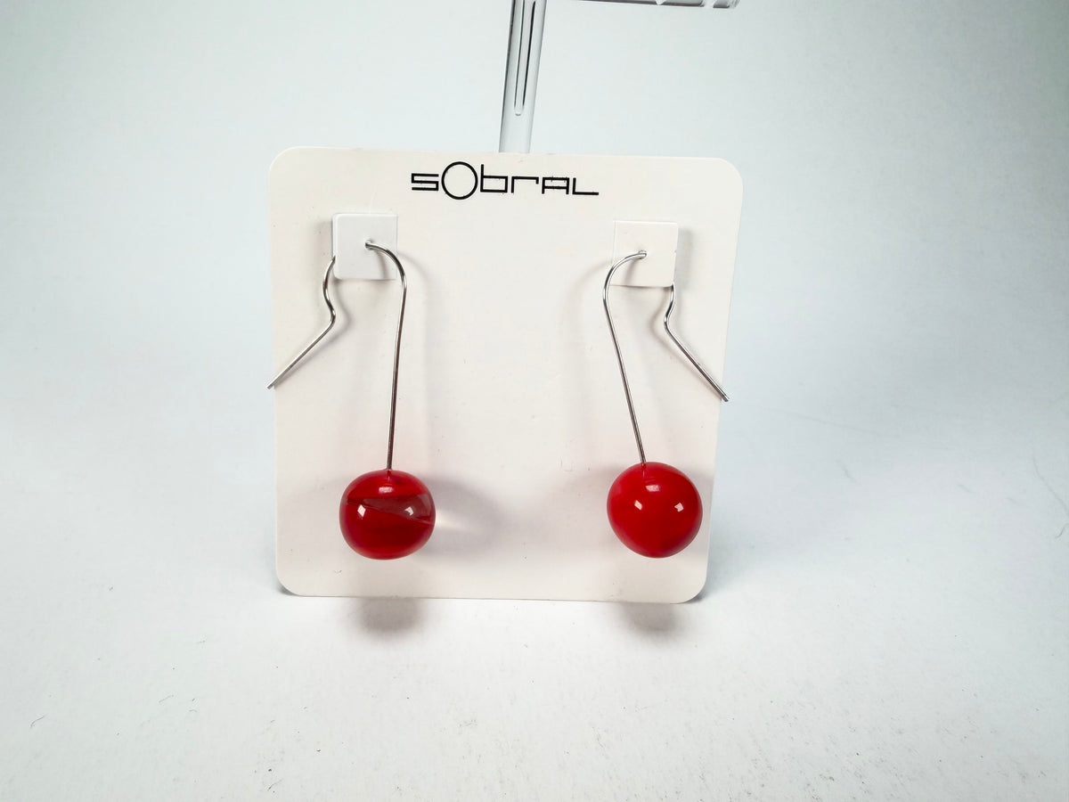 Sobral - Planets "Saturno" Marte Resin Earrings ( 005455 )