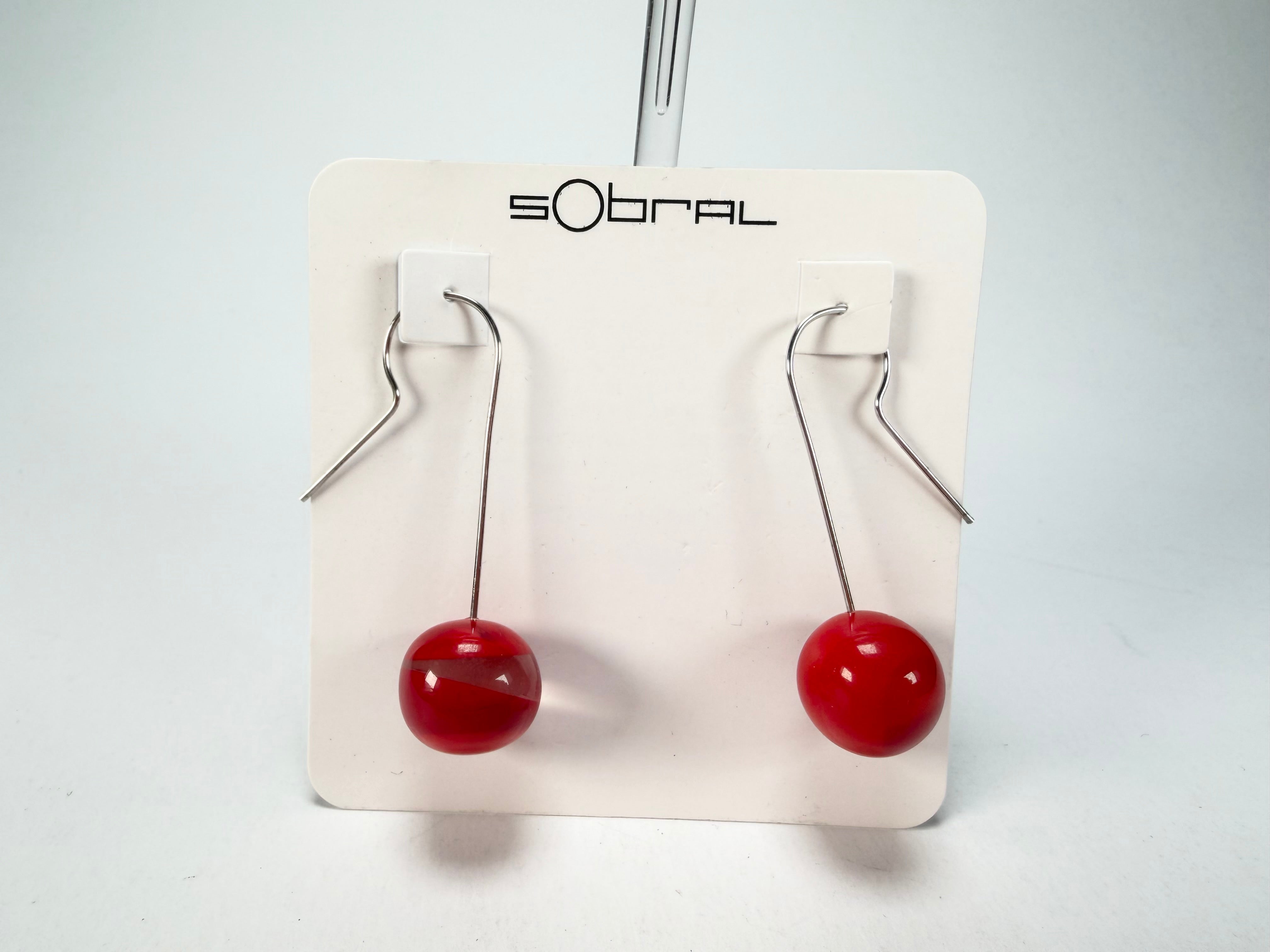 Sobral - Planets "Saturno" Marte Resin Earrings ( 005455 )