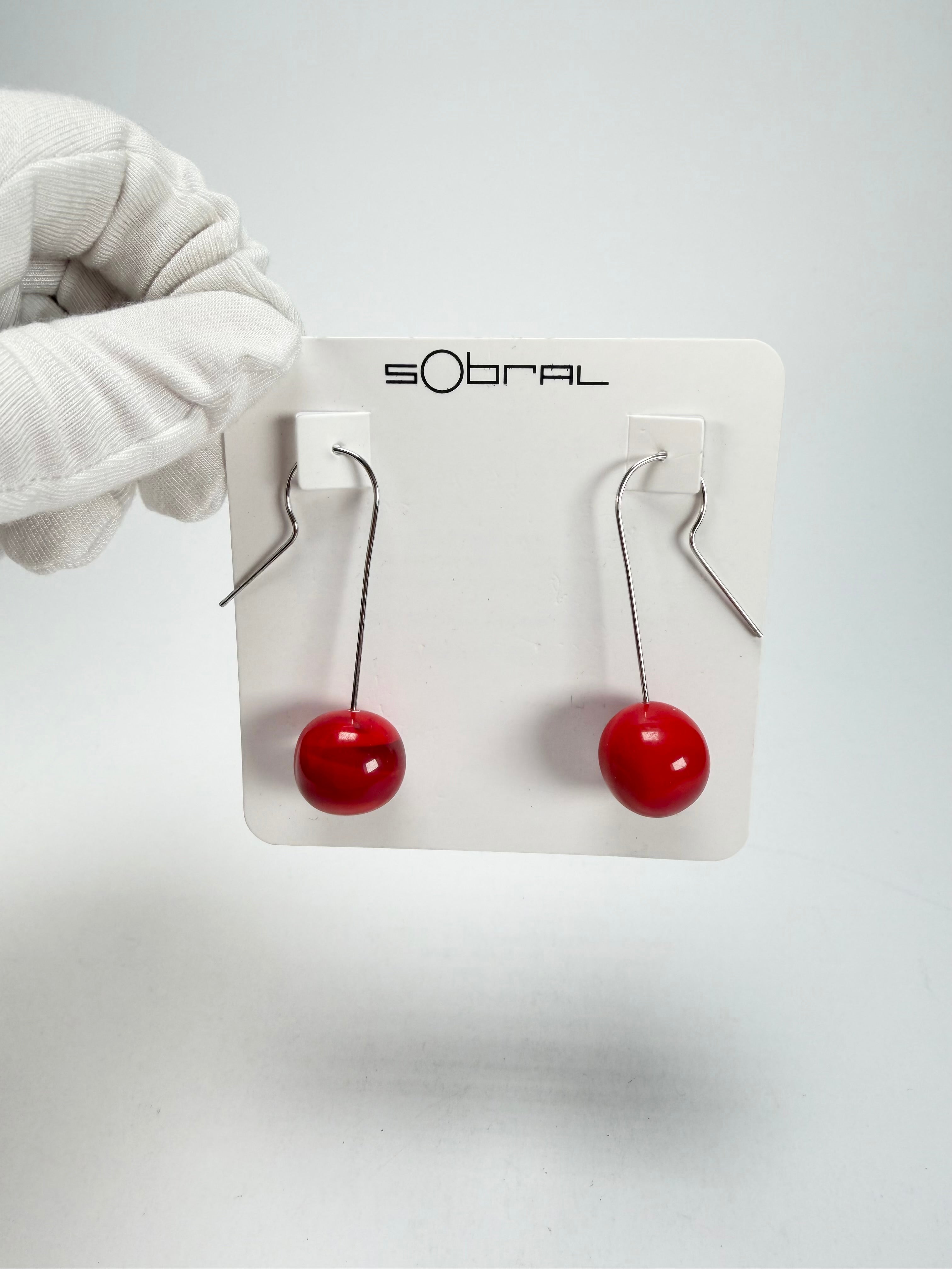Sobral - Planets "Saturno" Marte Resin Earrings ( 005455 )