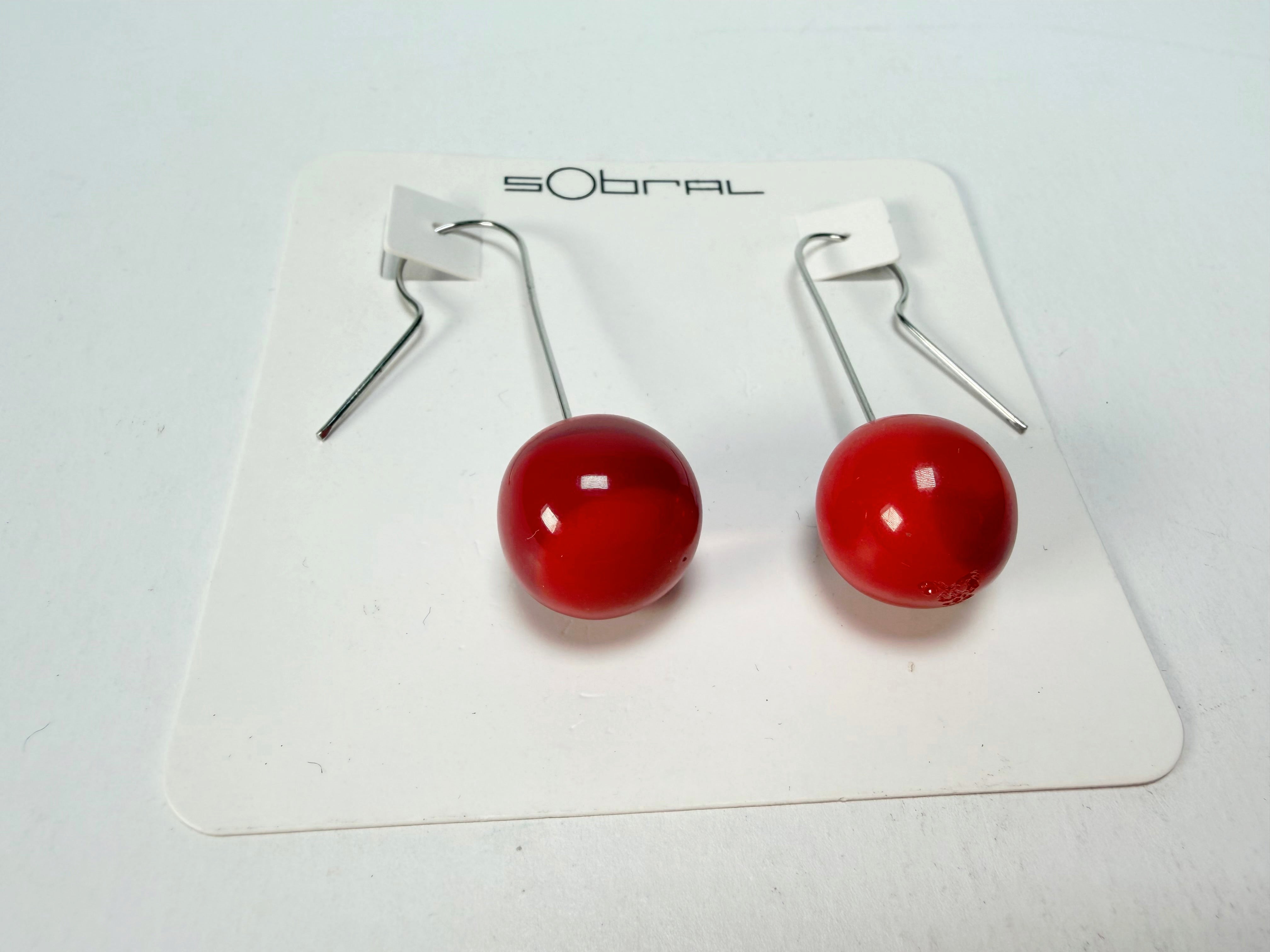 Sobral - Planets "Saturno" Marte Resin Earrings ( 005455 )