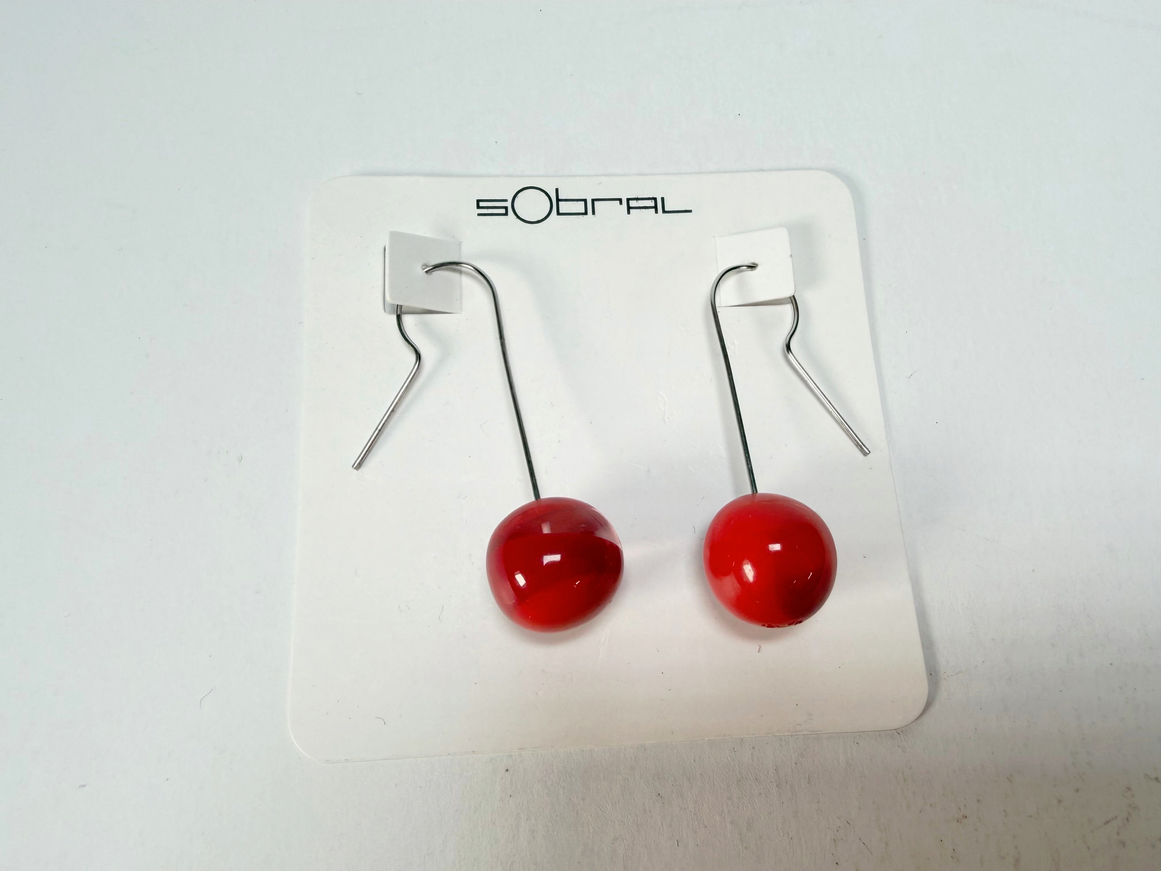 Sobral - Planets "Saturno" Marte Resin Earrings ( 005455 )