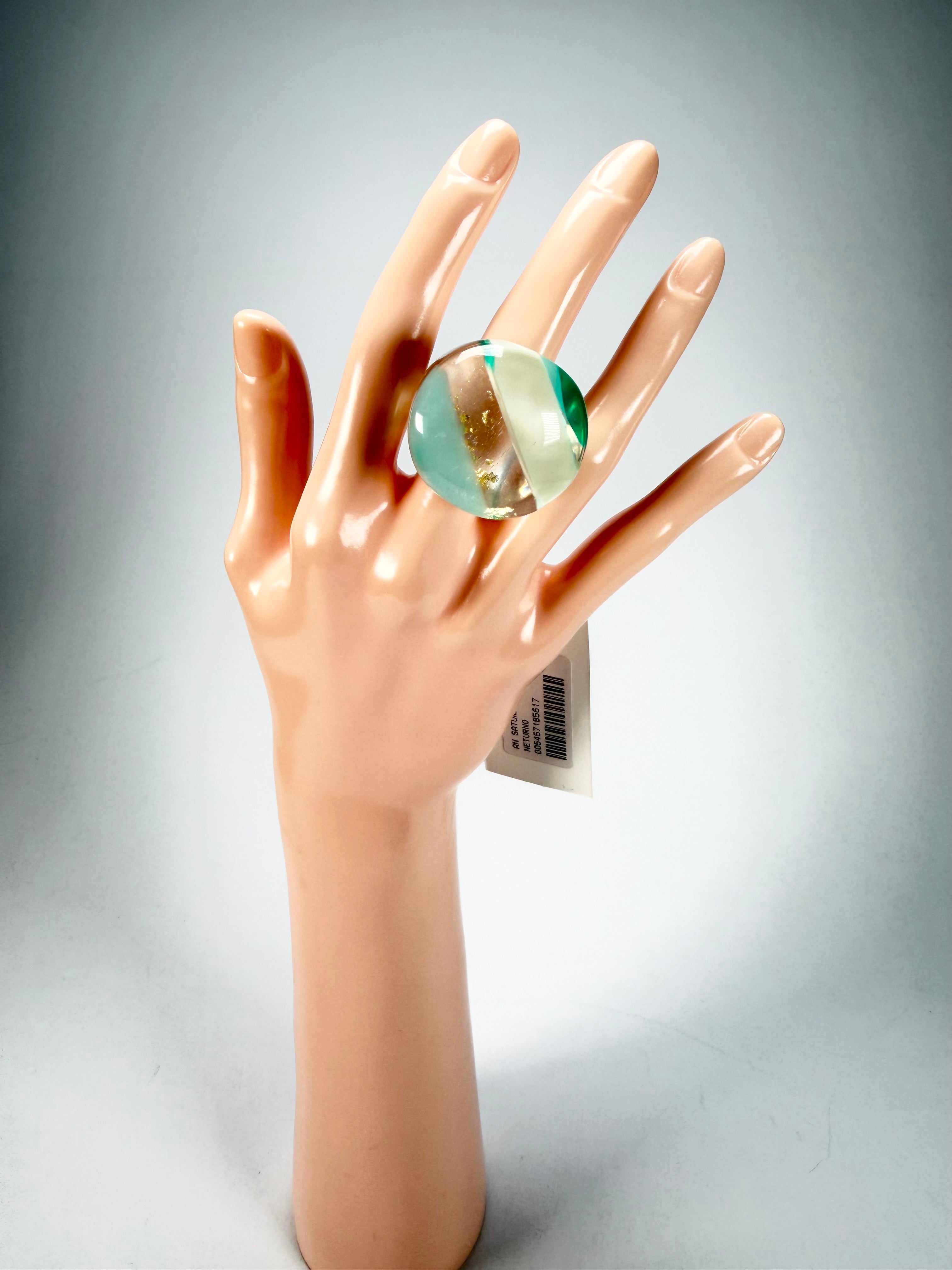 Sobral - Planets "Saturno" Neptune Resin Ring ( 005457 ) - Size UK O / US 7