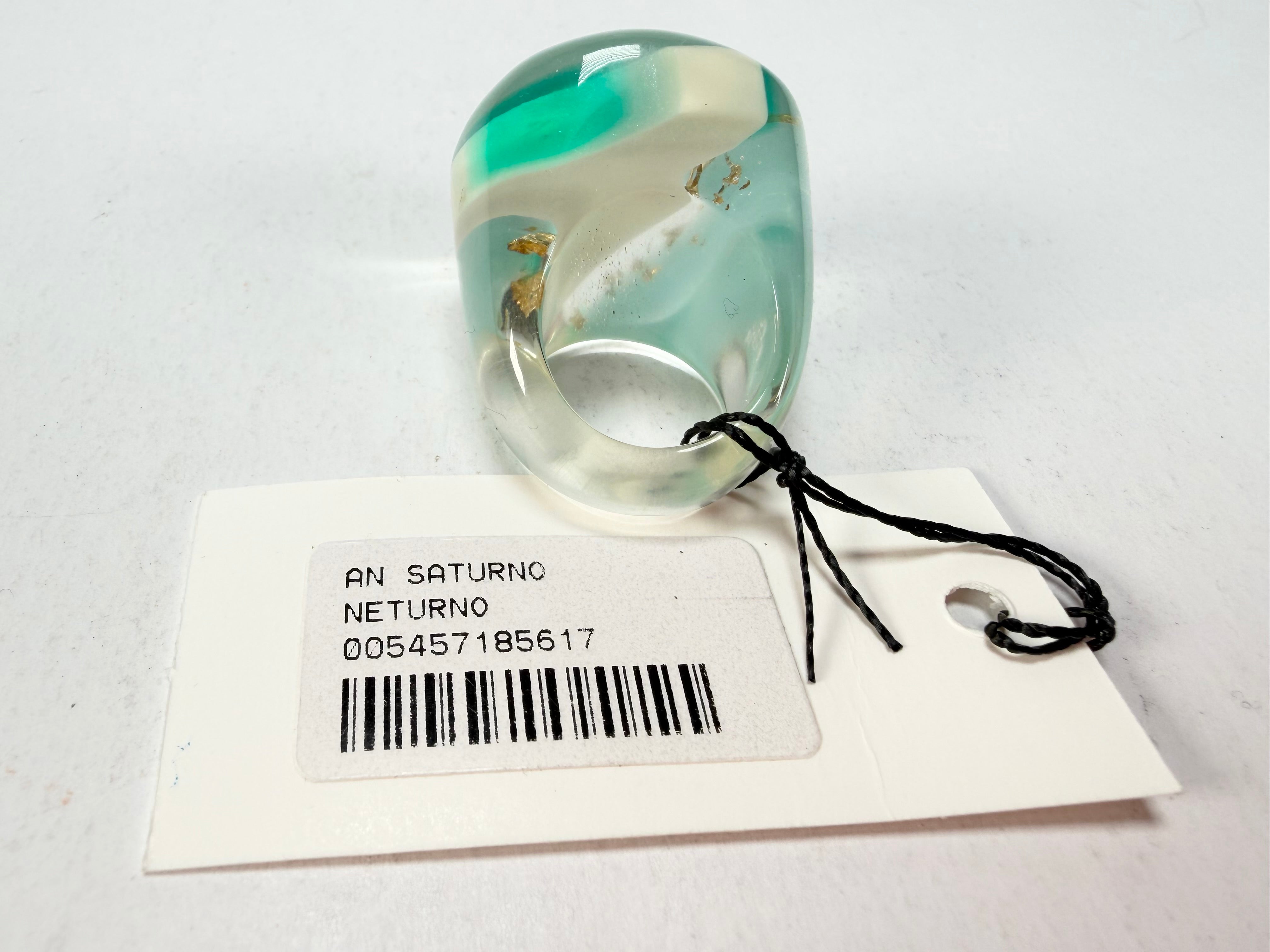 Sobral - Planets "Saturno" Neptune Resin Ring ( 005457 ) - Size UK O / US 7