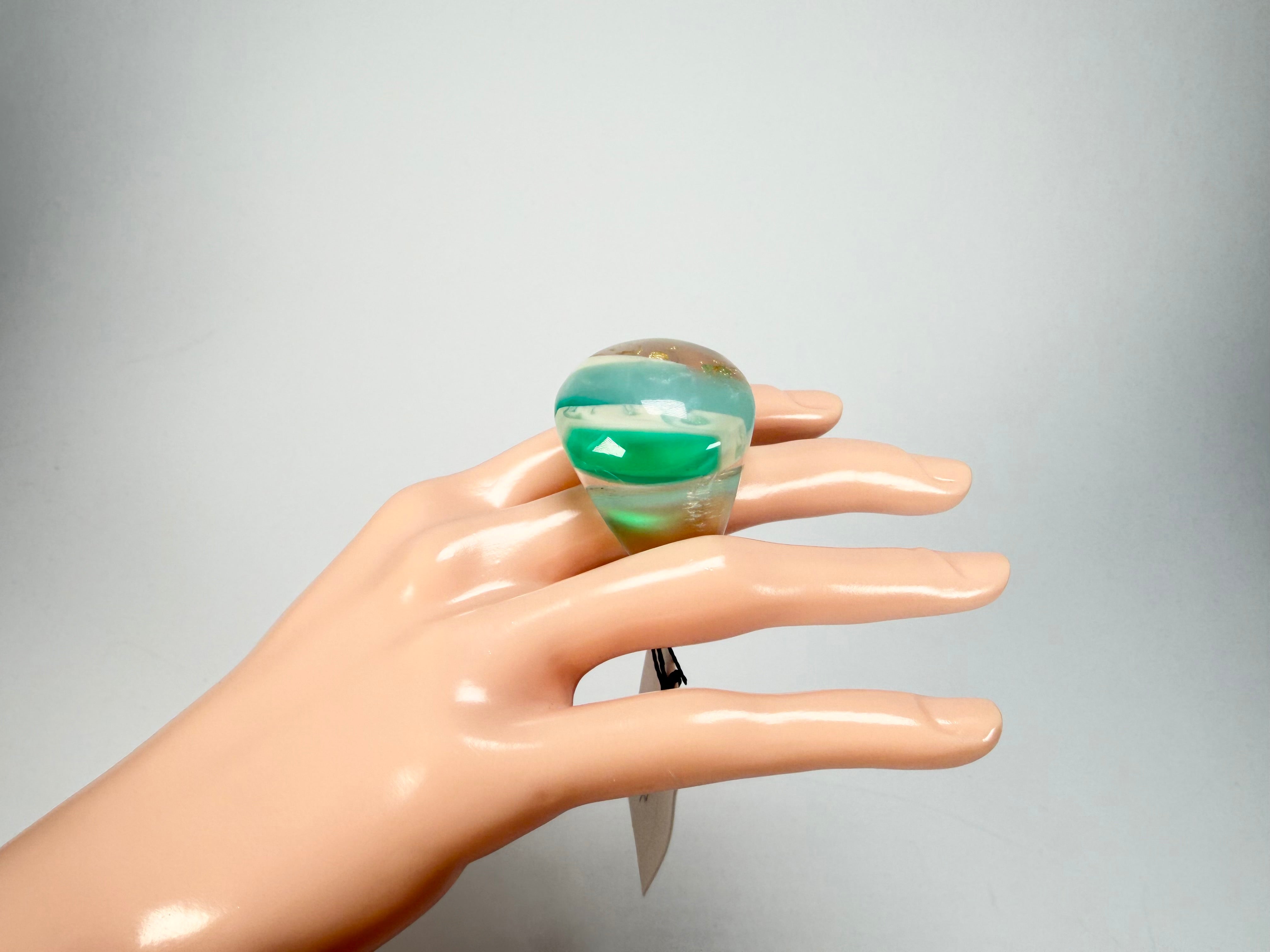 Sobral - Planets "Saturno" Neptune Resin Ring ( 005457 ) - Size UK Q / US 8