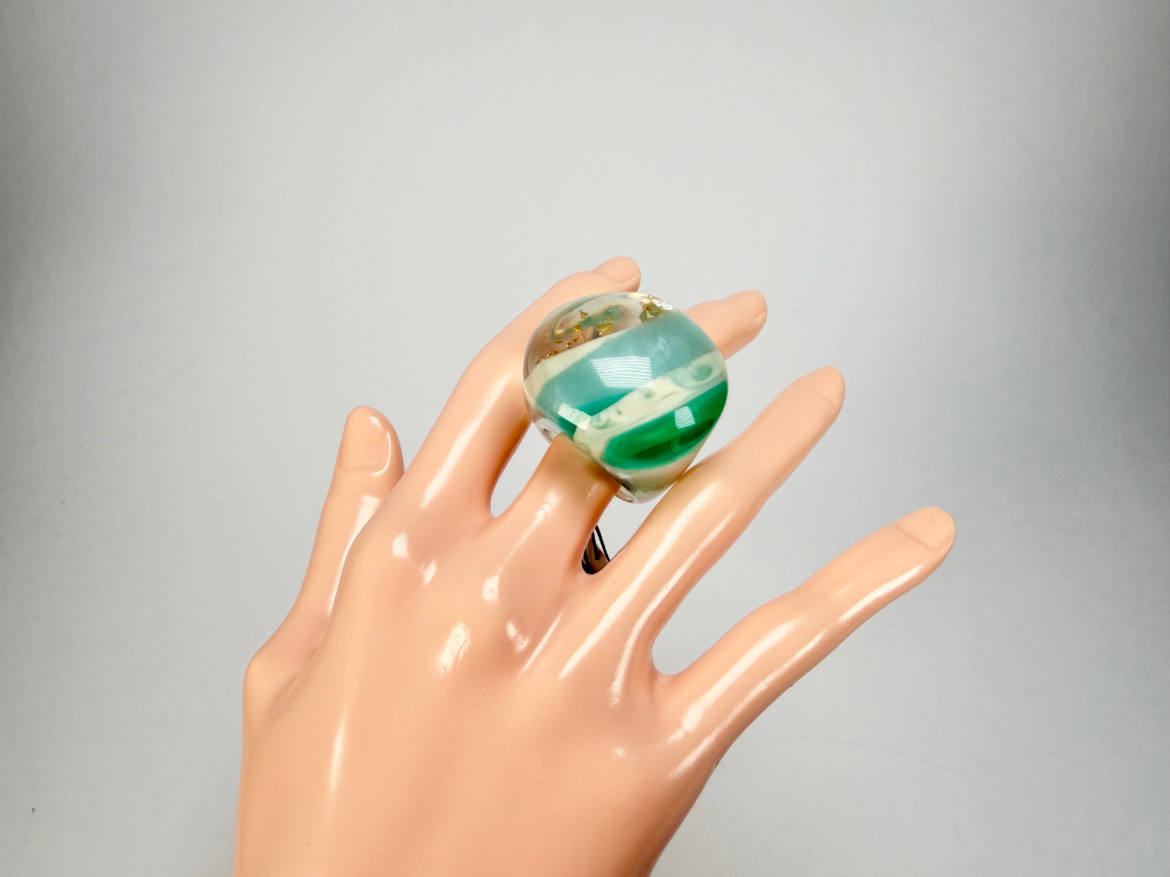 Sobral - Planets "Saturno" Neptune Resin Ring ( 005457 ) - Size UK Q / US 8