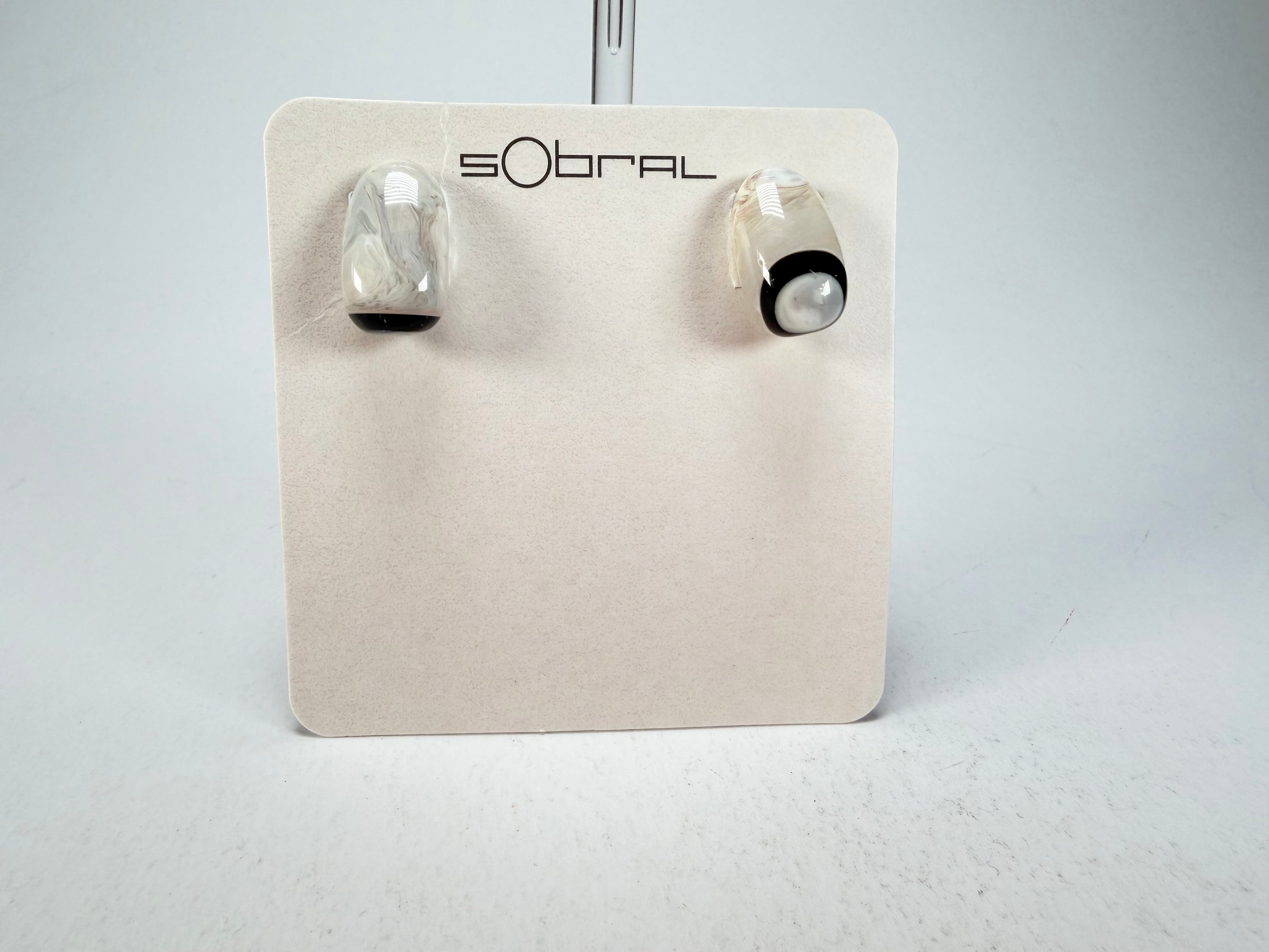 Sobral -  Lágrima D'or "New Habilis" Pollock Resin Earrings ( 005261 )