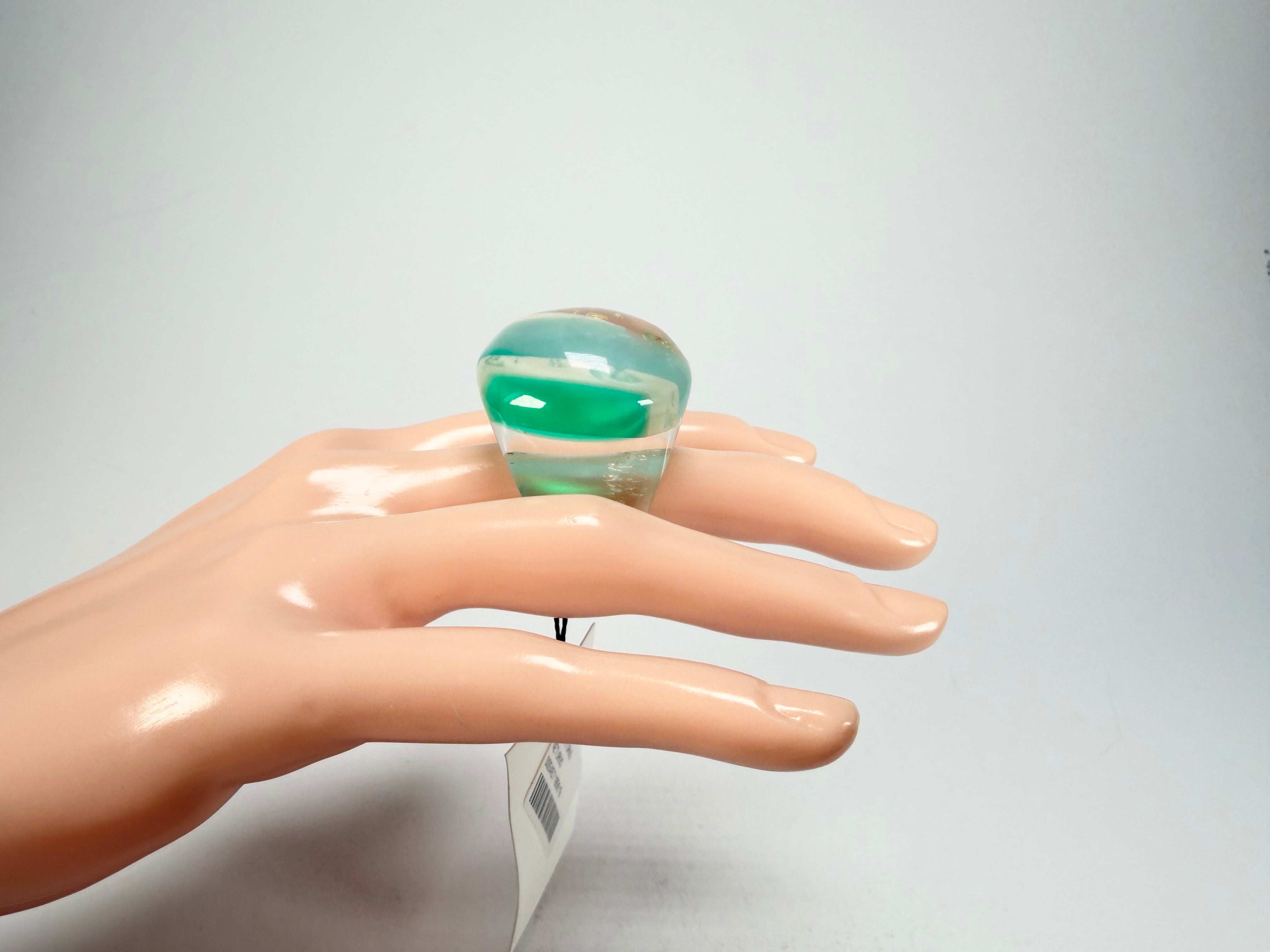 Sobral - Planets "Saturno" Neptune Resin Ring ( 005457 ) - Size UK Q / US 8