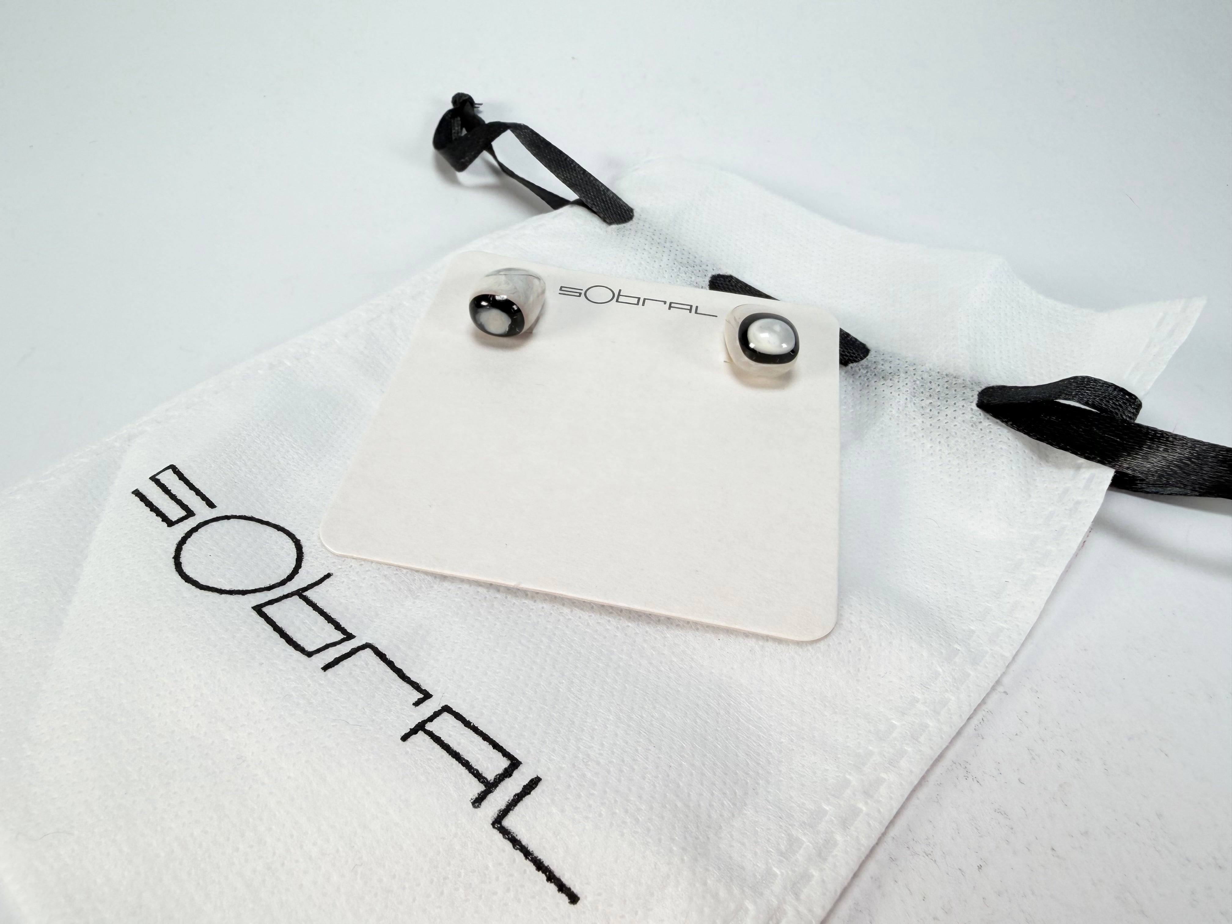 Sobral -  Lágrima D'or "New Habilis" Pollock Resin Earrings ( 005261 )