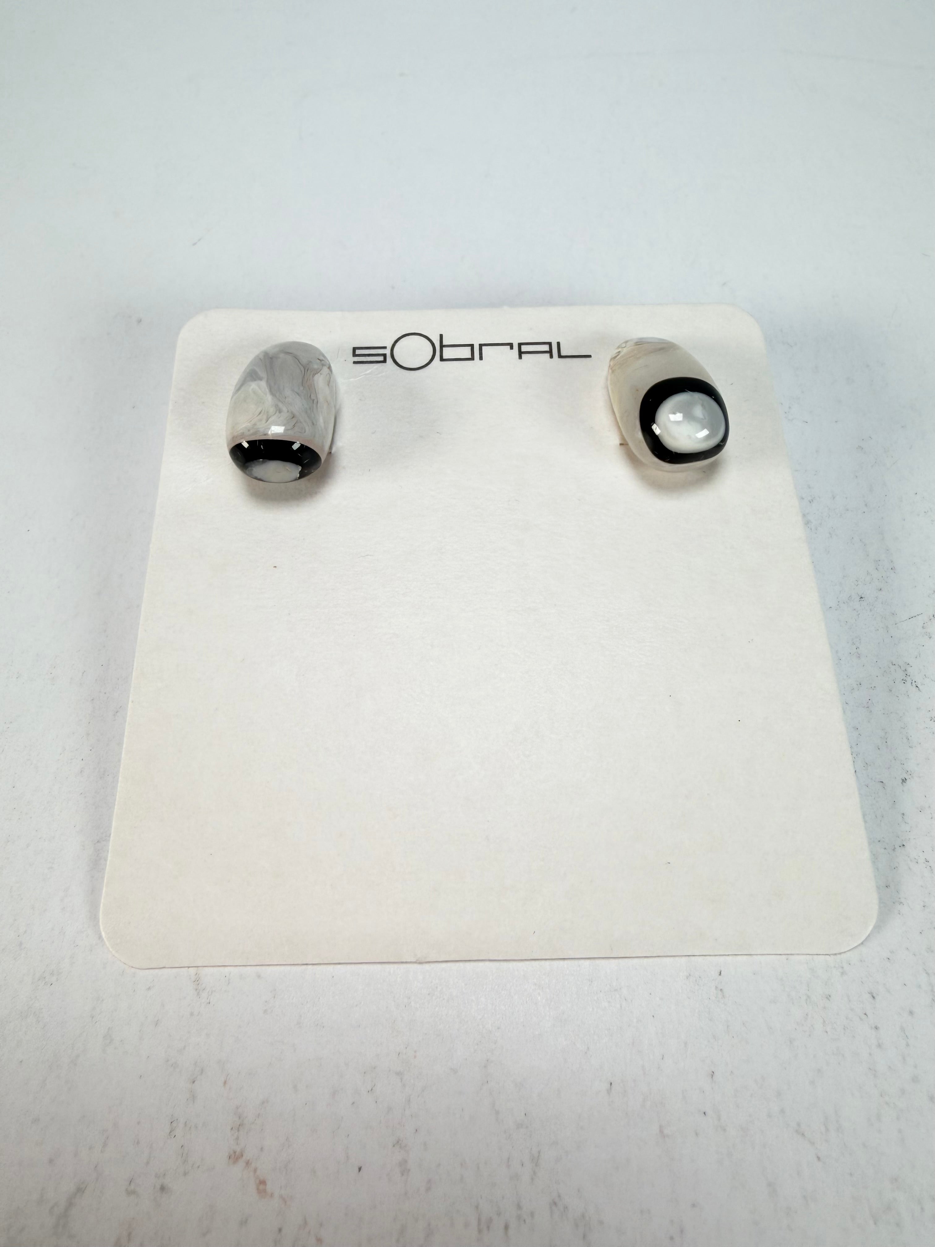 Sobral -  Lágrima D'or "New Habilis" Pollock Resin Earrings ( 005261 )