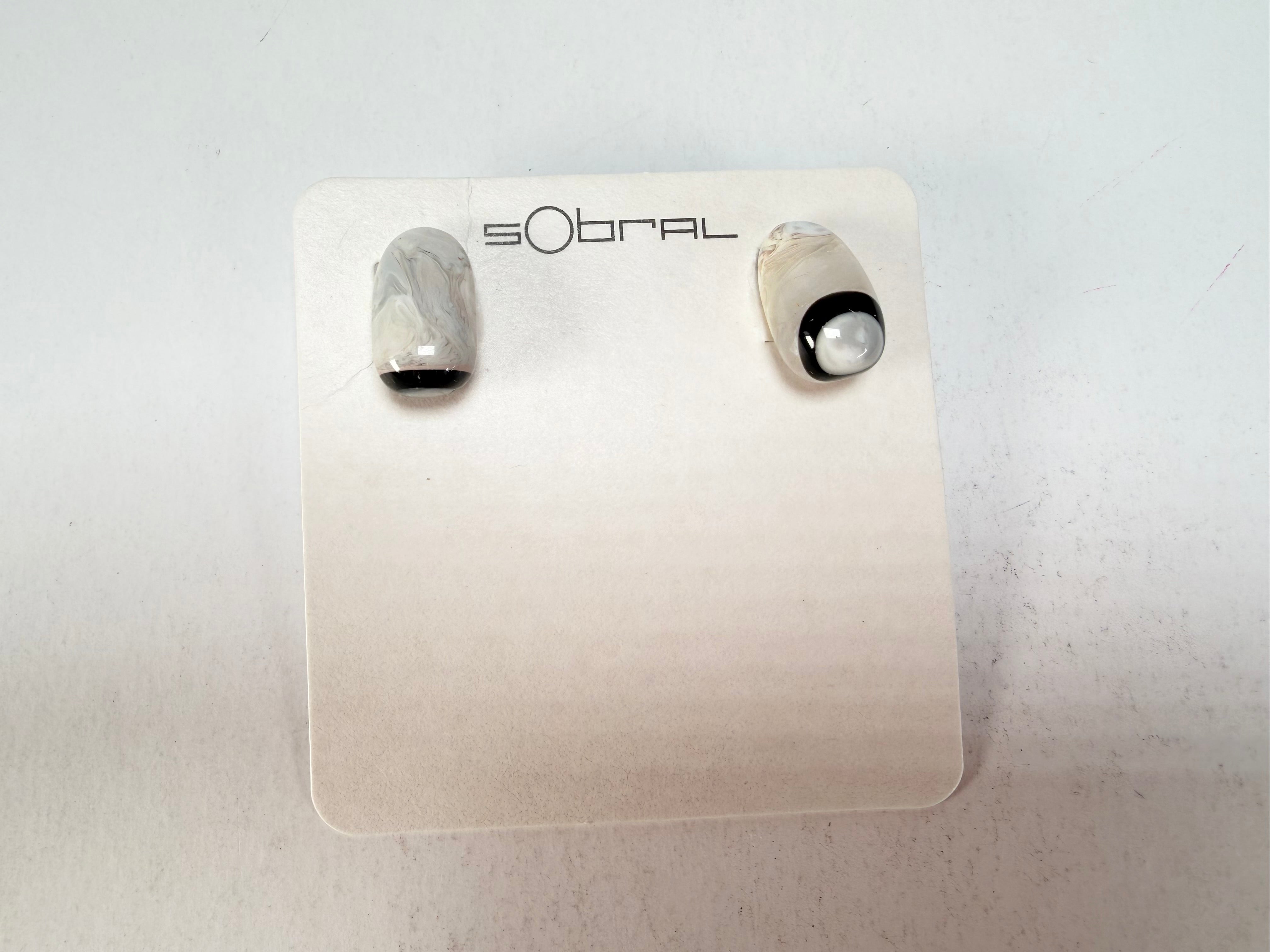 Sobral -  Lágrima D'or "New Habilis" Pollock Resin Earrings ( 005261 )