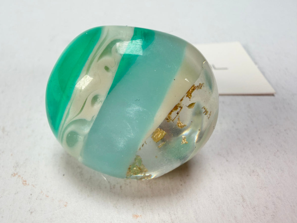 Sobral - Planets "Saturno" Neptune Resin Ring ( 005457 ) - Size UK Q / US 8