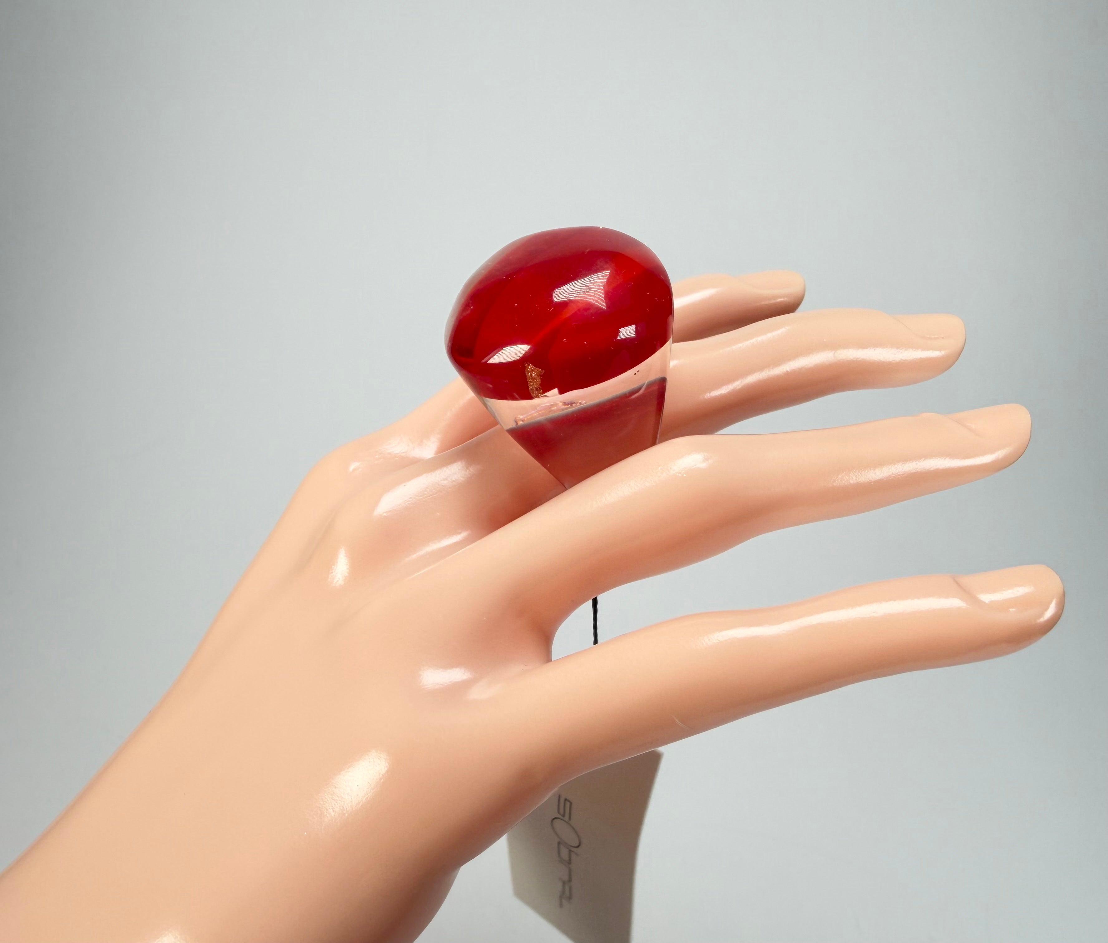 Sobral - Planets "Saturno" Marte Resin Ring ( 005457 ) - Size UK O / US 7