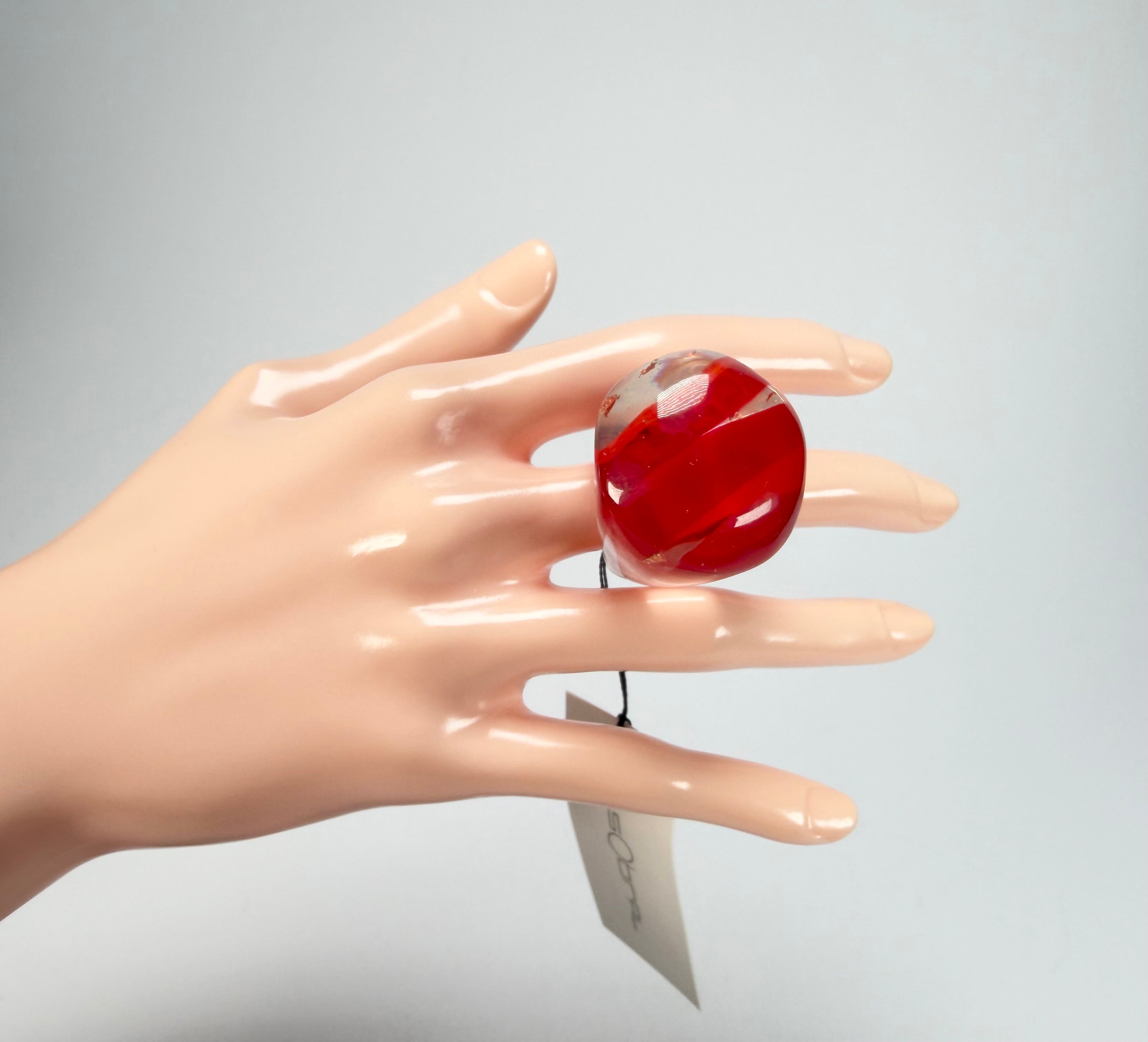 Sobral - Planets "Saturno" Marte Resin Ring ( 005457 ) - Size UK O / US 7