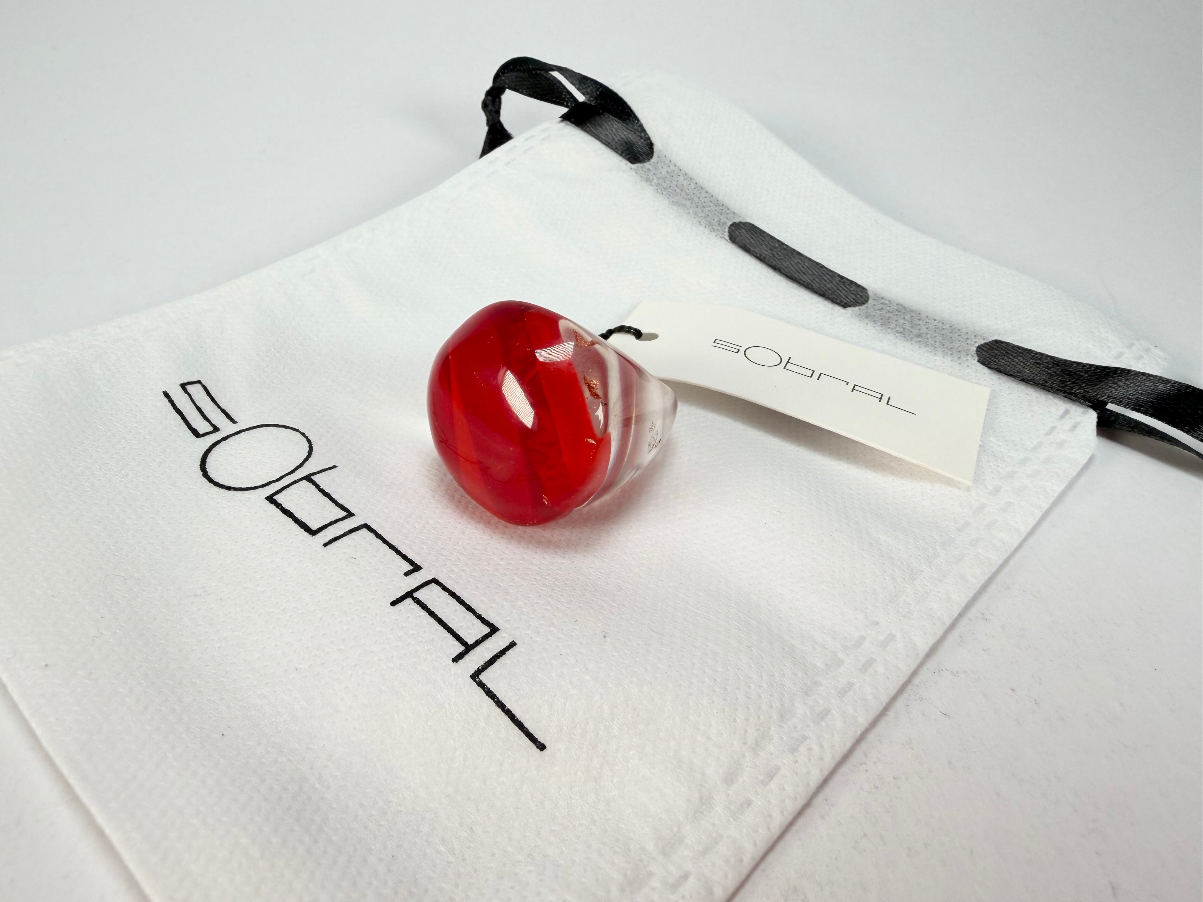 Sobral - Planets "Saturno" Marte Resin Ring ( 005457 ) - Size UK O / US 7