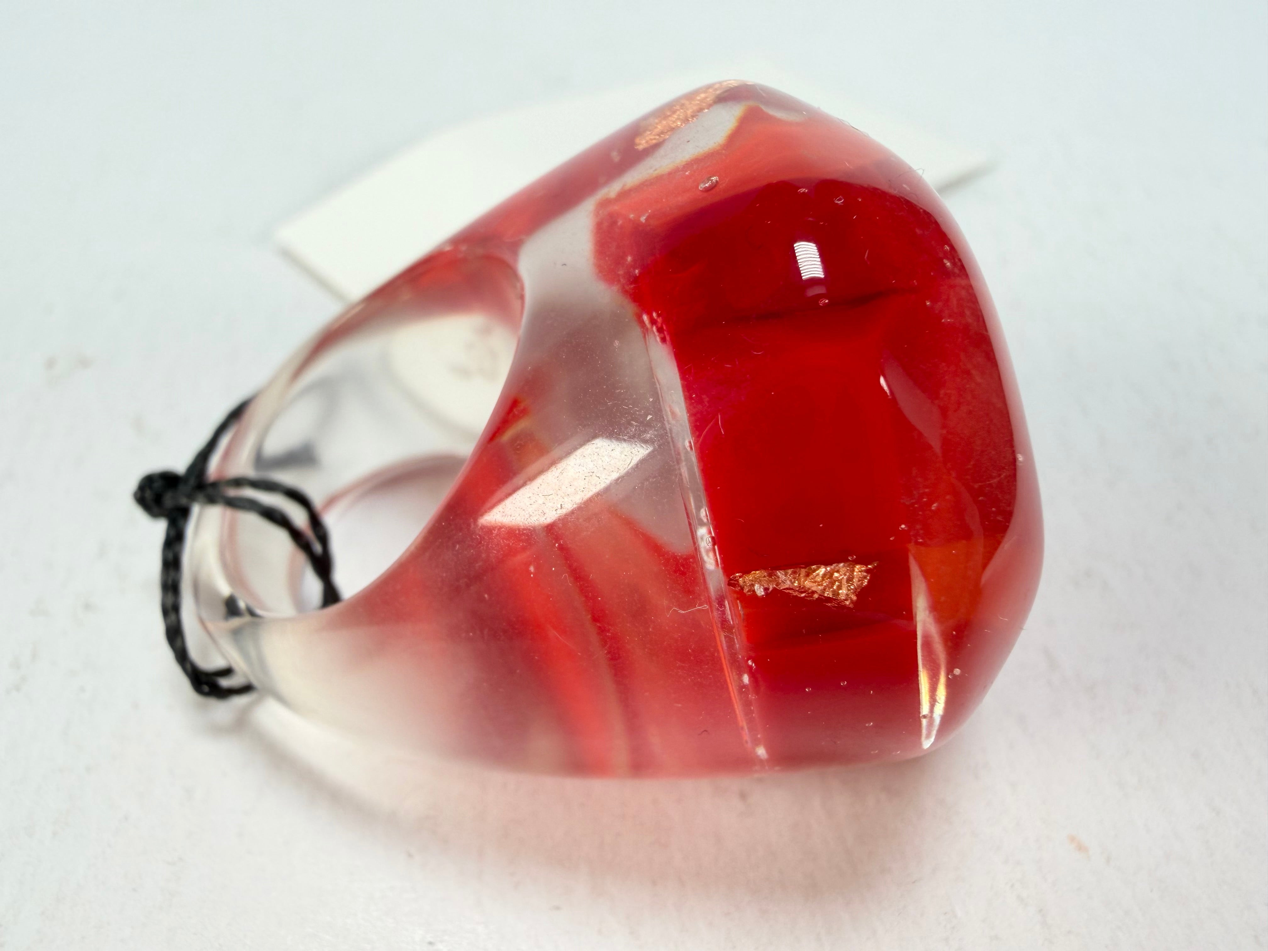 Sobral - Planets "Saturno" Marte Resin Ring ( 005457 ) - Size UK O / US 7