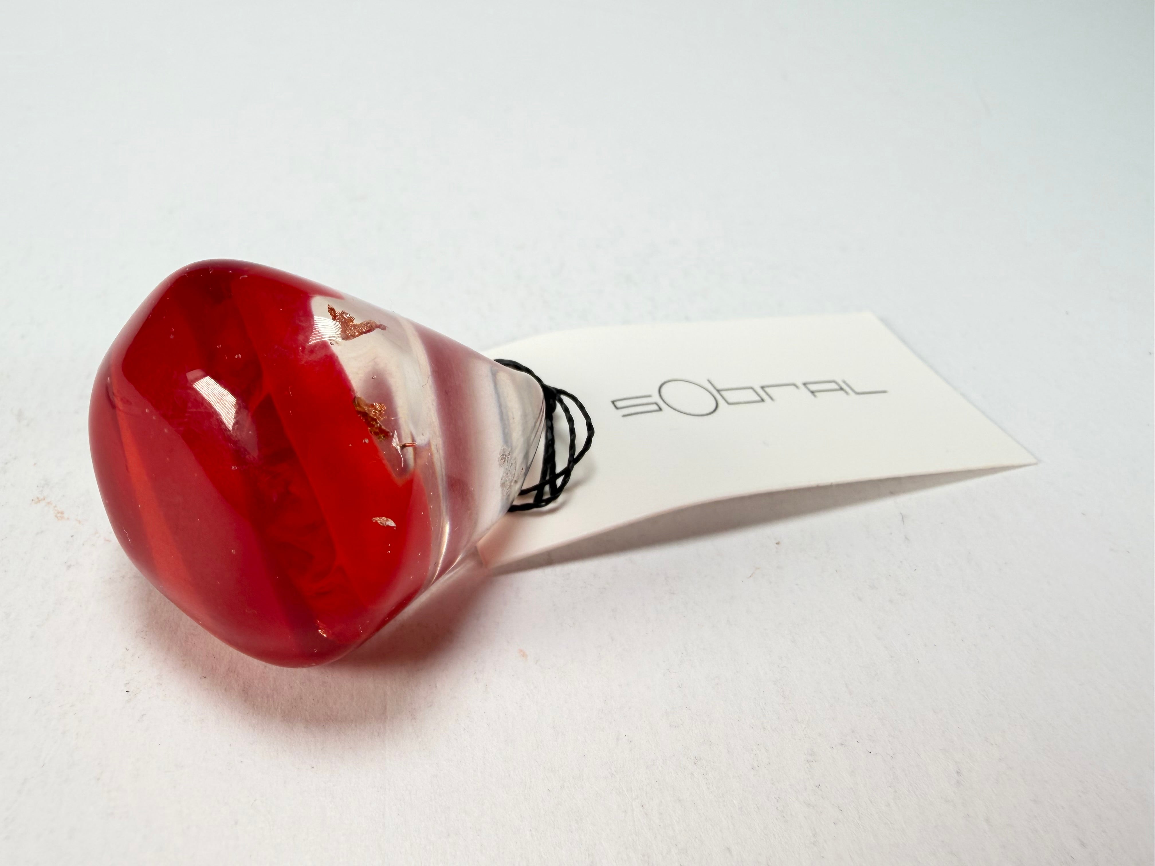 Sobral - Planets "Saturno" Marte Resin Ring ( 005457 ) - Size UK O / US 7