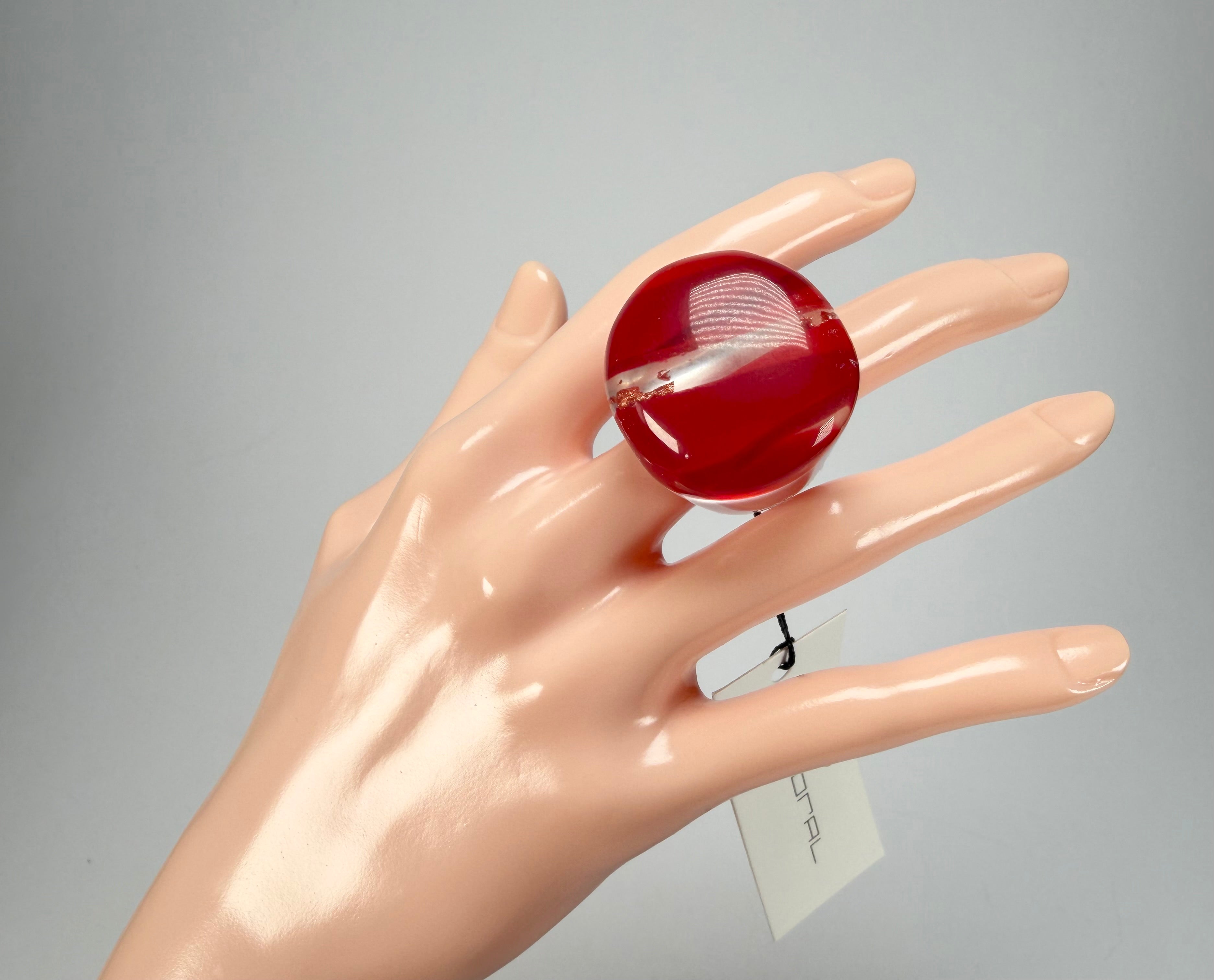 Sobral - Planets "Saturno" Marte Resin Ring ( 005457 ) - Size UK Q / US 8