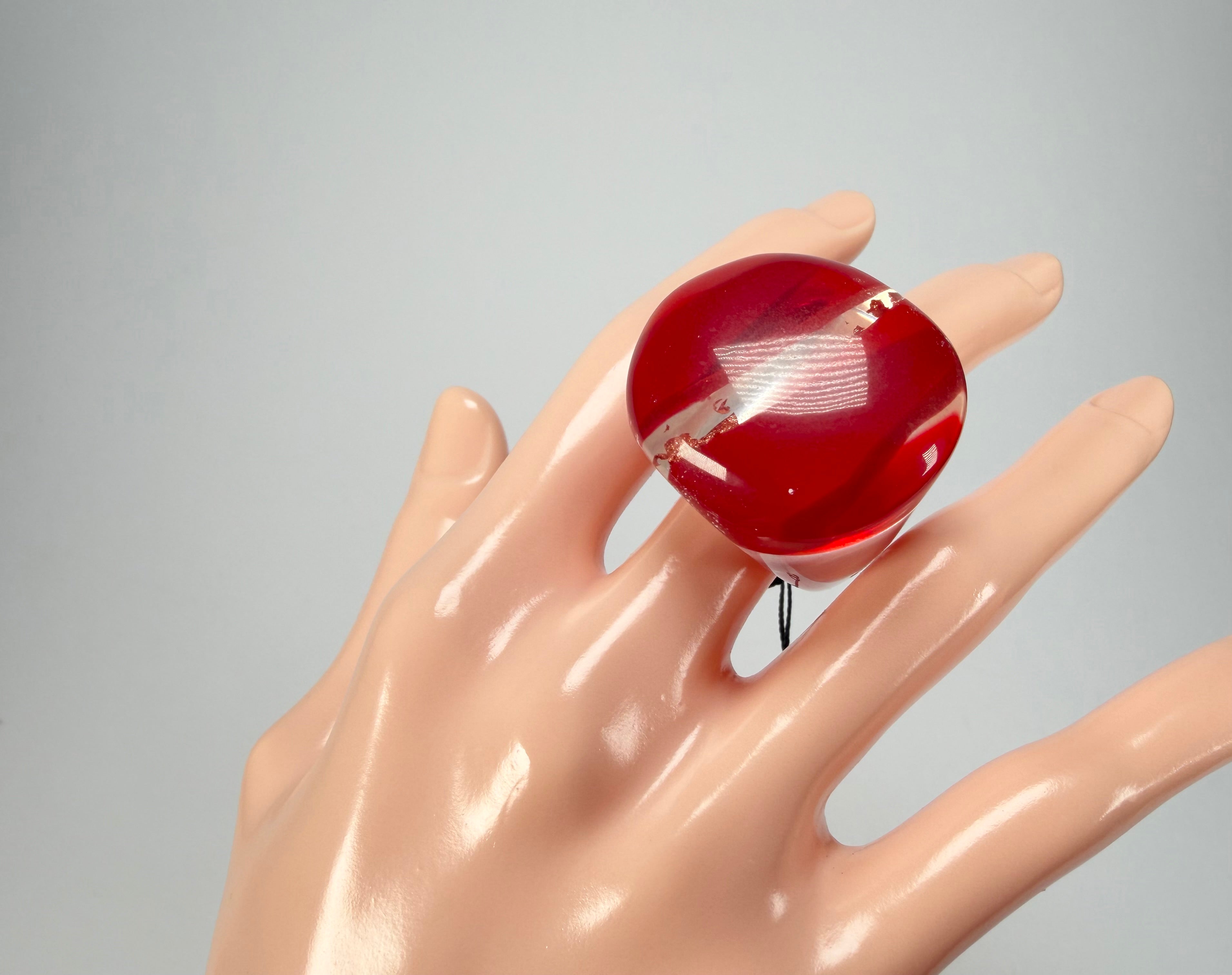 Sobral - Planets "Saturno" Marte Resin Ring ( 005457 ) - Size UK Q / US 8