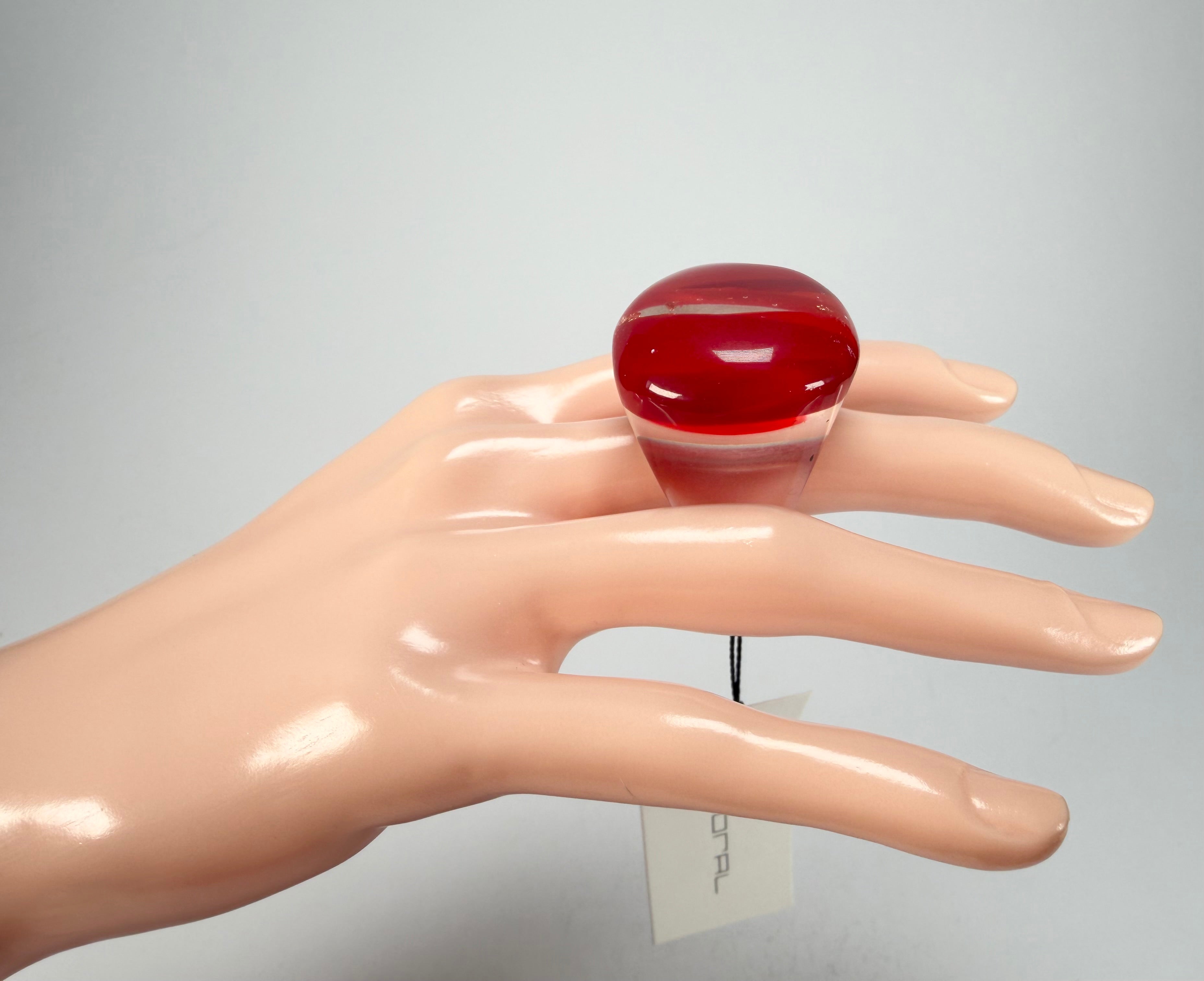 Sobral - Planets "Saturno" Marte Resin Ring ( 005457 ) - Size UK Q / US 8