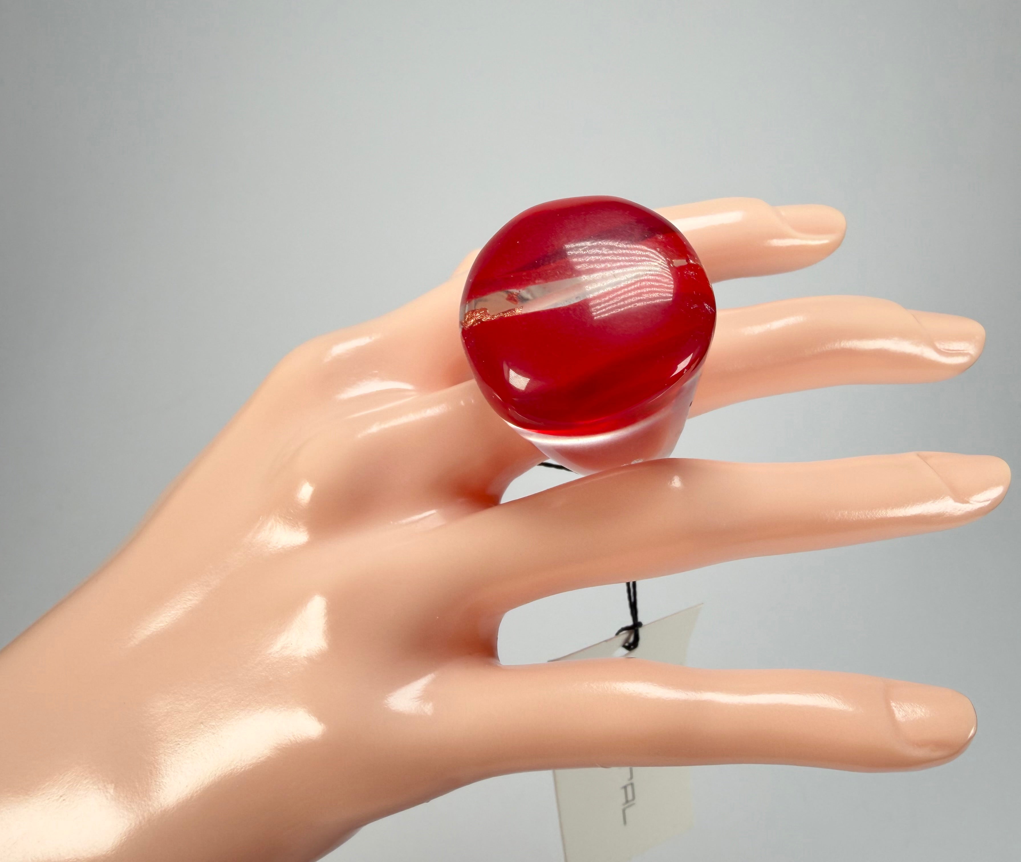 Sobral - Planets "Saturno" Marte Resin Ring ( 005457 ) - Size UK Q / US 8