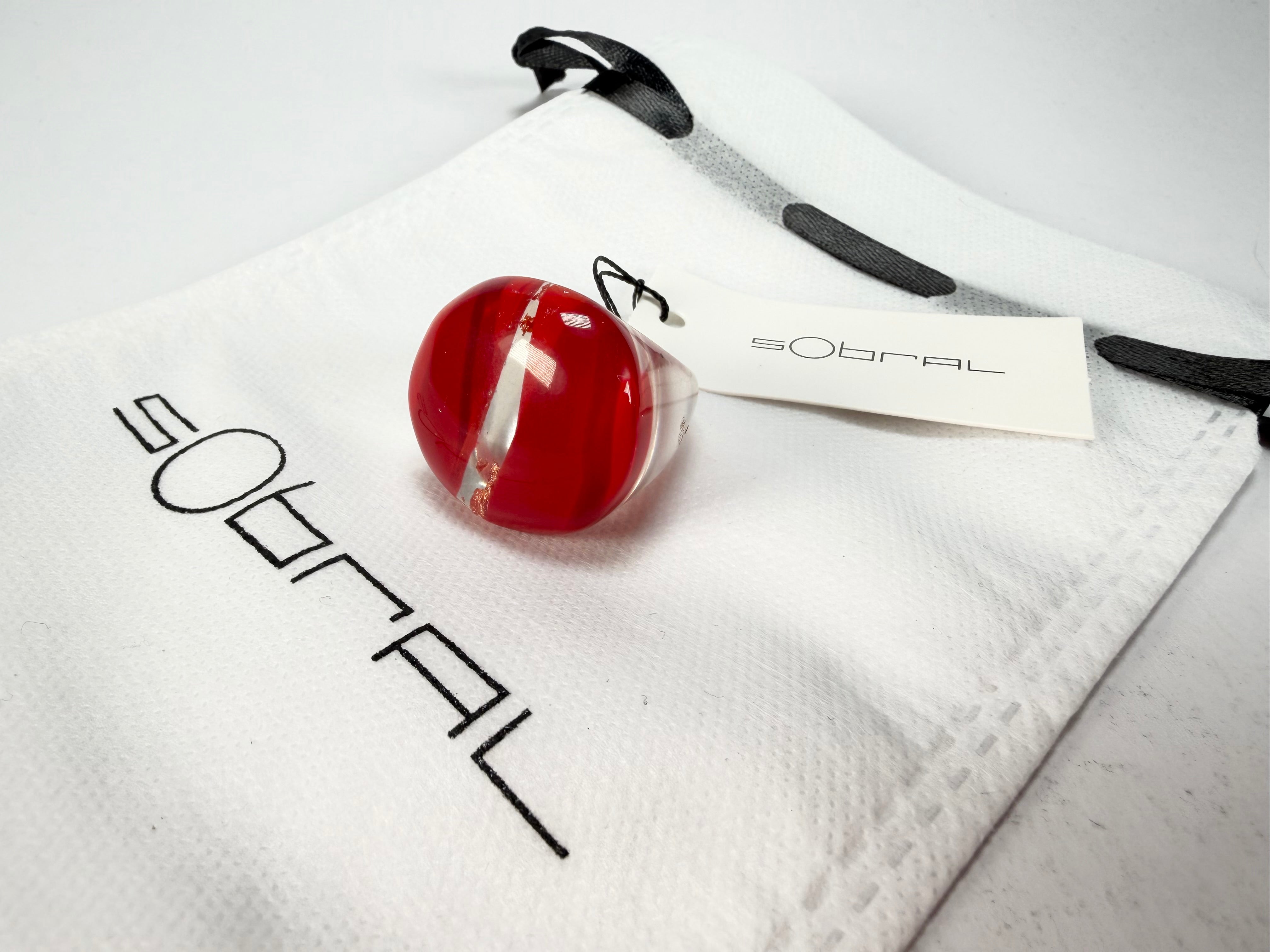 Sobral - Planets "Saturno" Marte Resin Ring ( 005457 ) - Size UK Q / US 8