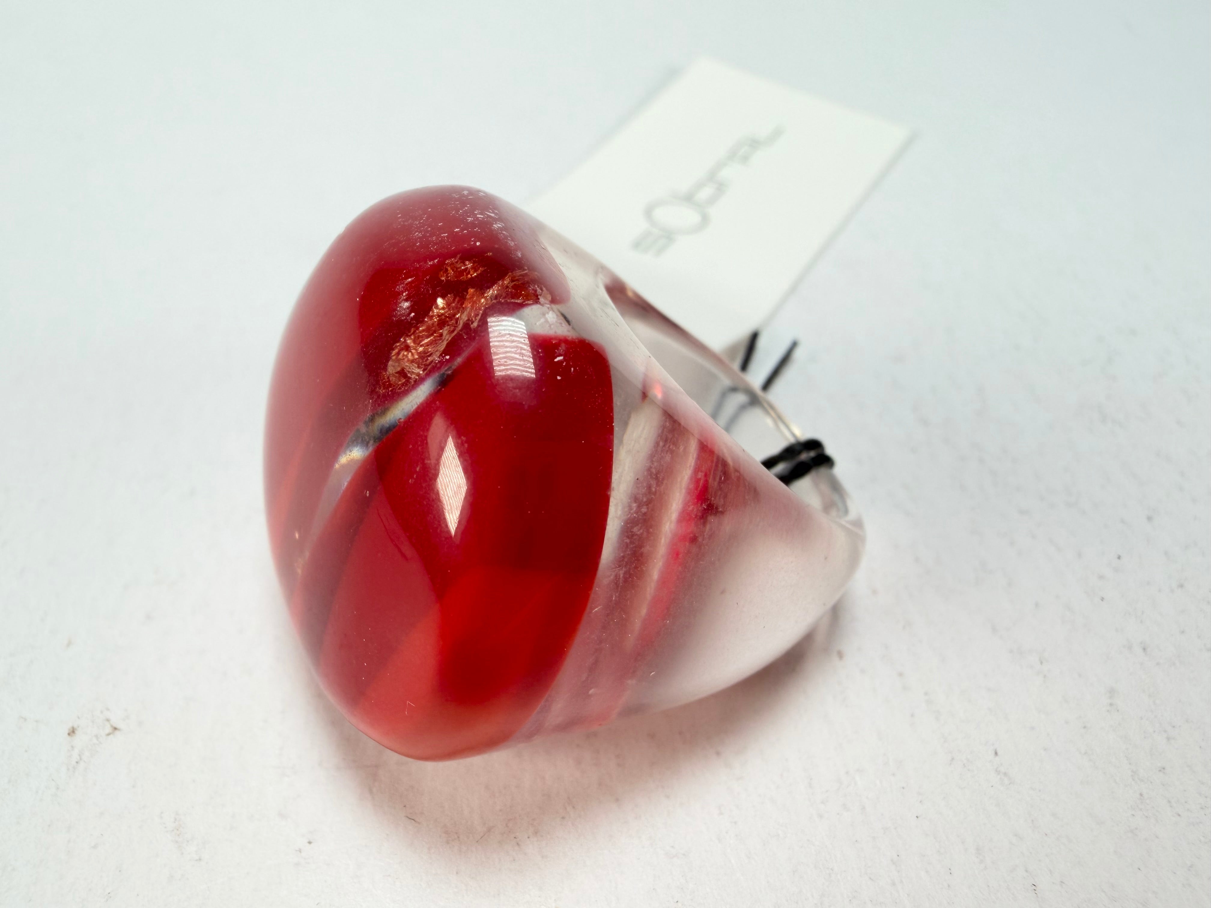 Sobral - Planets "Saturno" Marte Resin Ring ( 005457 ) - Size UK Q / US 8