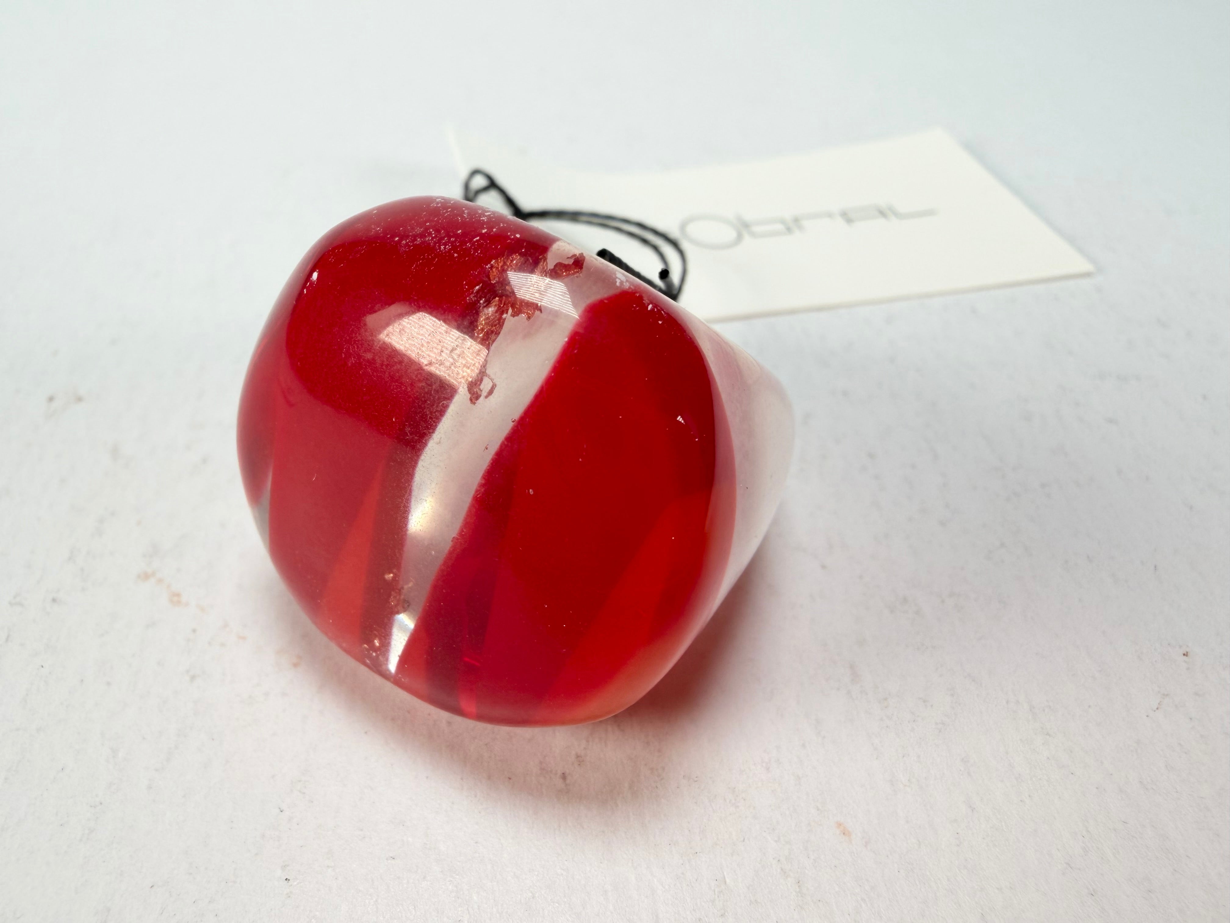 Sobral - Planets "Saturno" Marte Resin Ring ( 005457 ) - Size UK Q / US 8