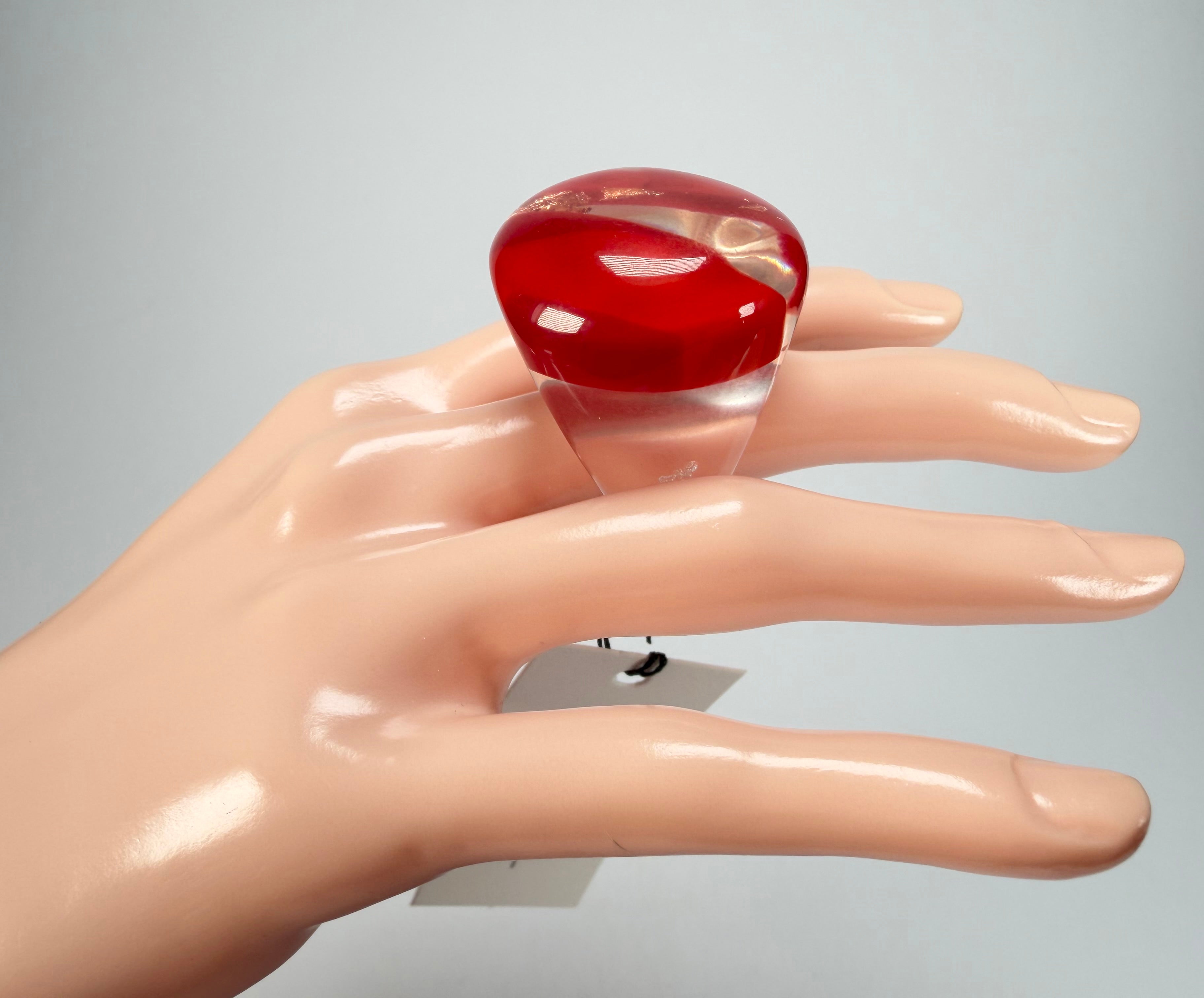 Sobral - Planets "Saturno" Marte Resin Ring ( 005457 ) - Size UK U / US 10