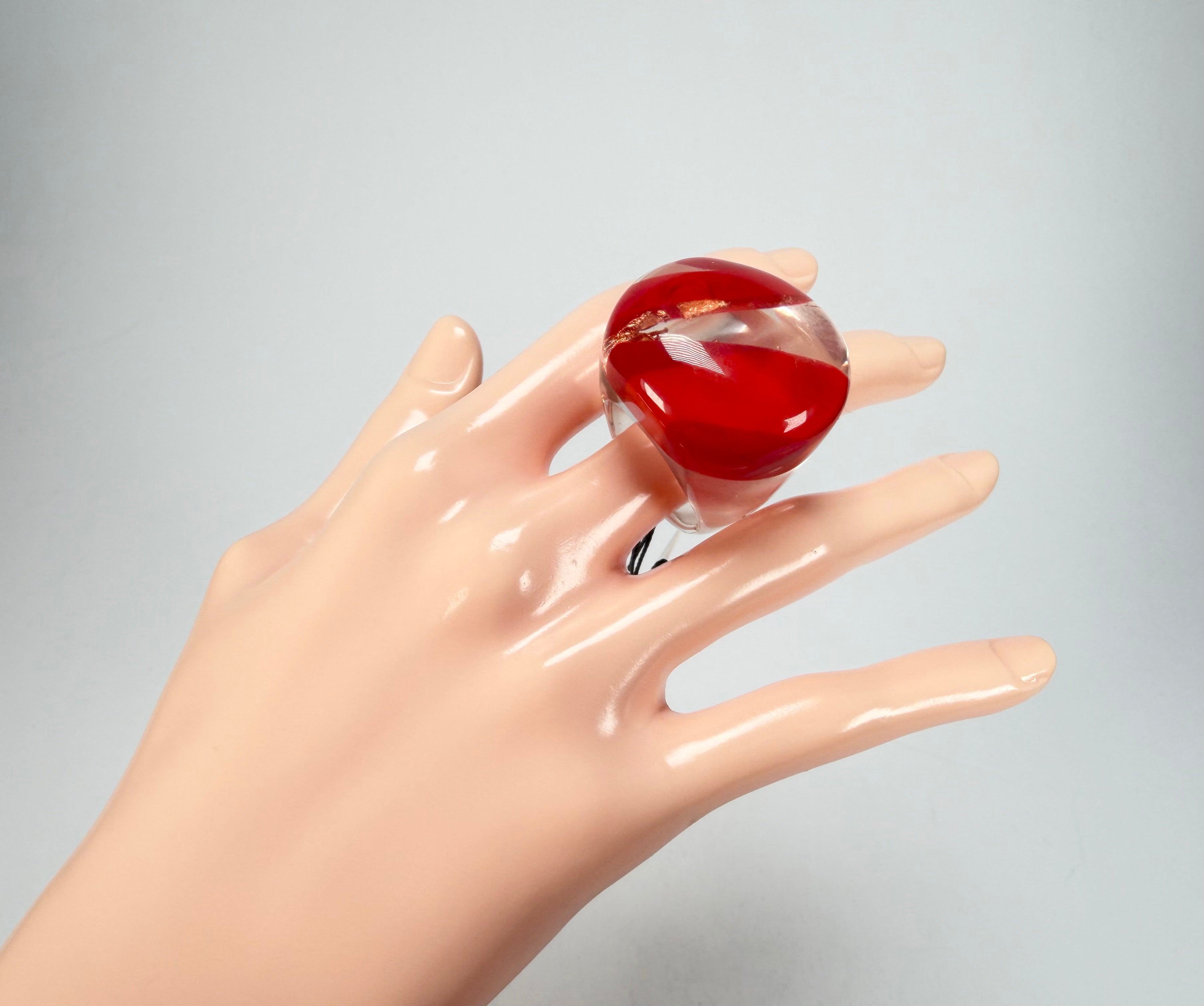 Sobral - Planets "Saturno" Marte Resin Ring ( 005457 ) - Size UK U / US 10