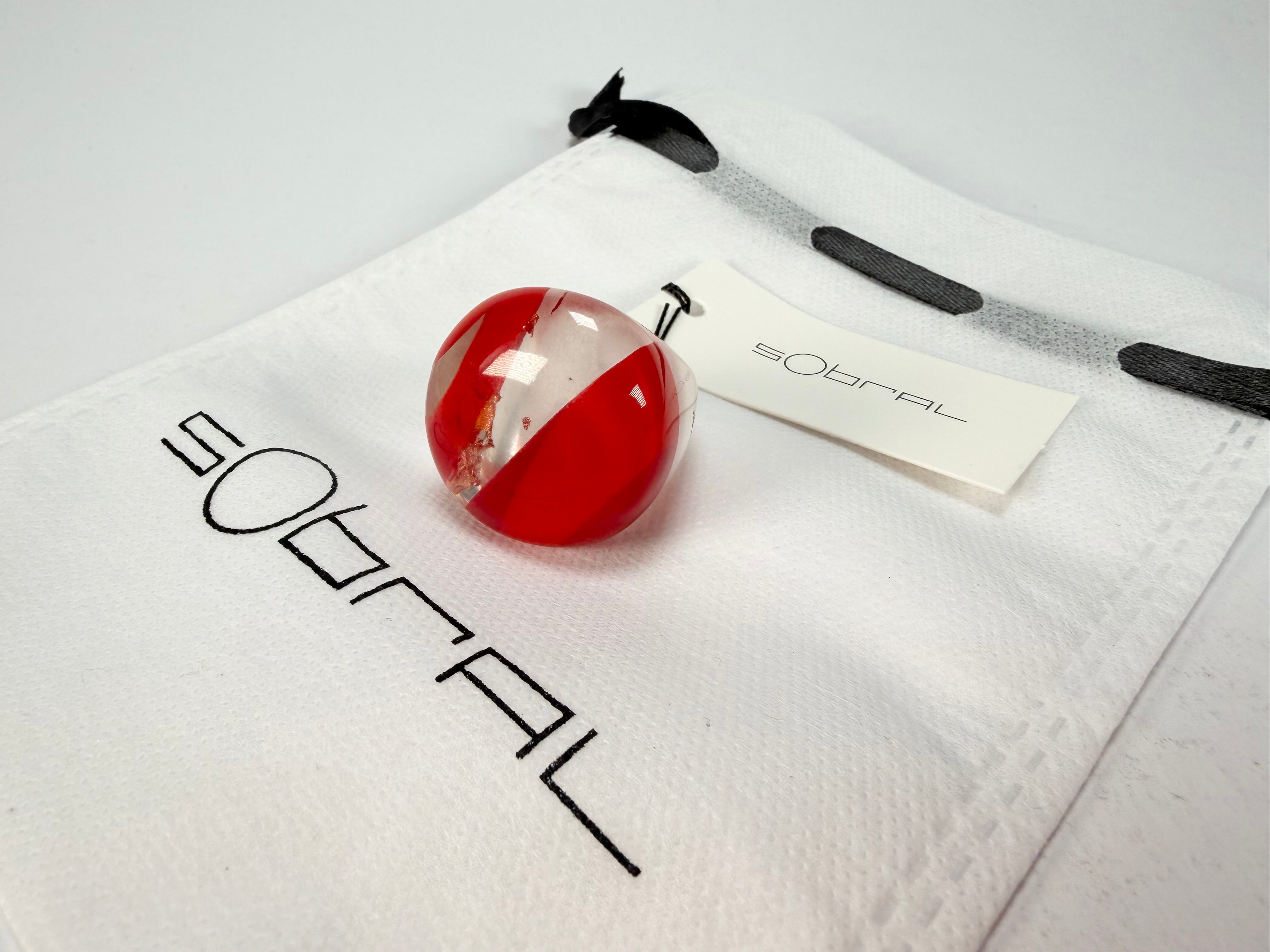 Sobral - Planets "Saturno" Marte Resin Ring ( 005457 ) - Size UK U / US 10