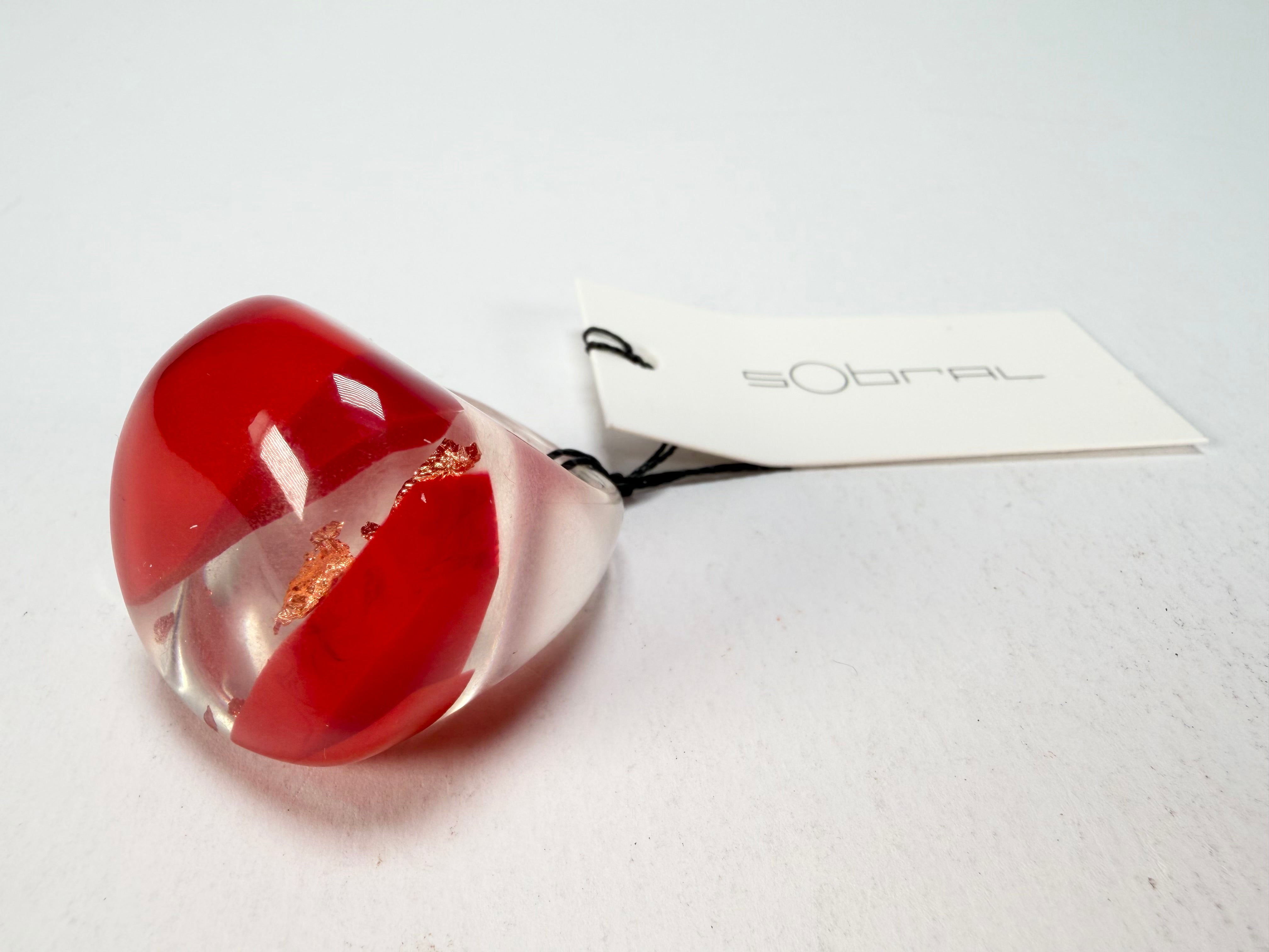 Sobral - Planets "Saturno" Marte Resin Ring ( 005457 ) - Size UK U / US 10