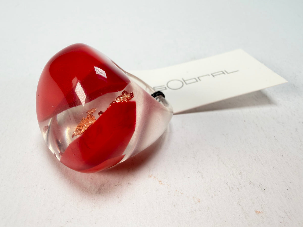 Sobral - Planets "Saturno" Marte Resin Ring ( 005457 ) - Size UK U / US 10