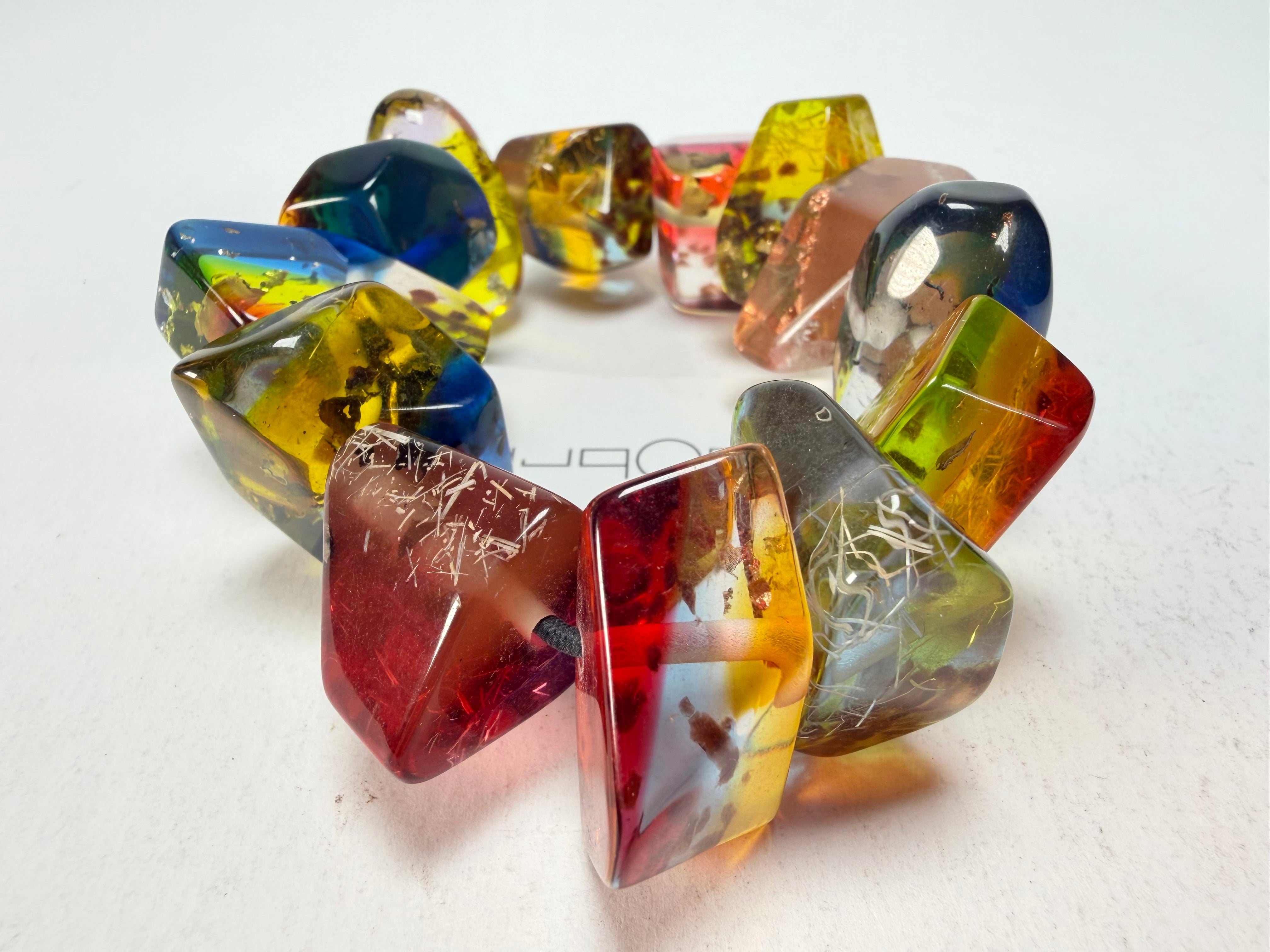 Sobral - Sobralita "Indian-ita" Studio Creation Elasticated Resin Bracelet ( 000000 )