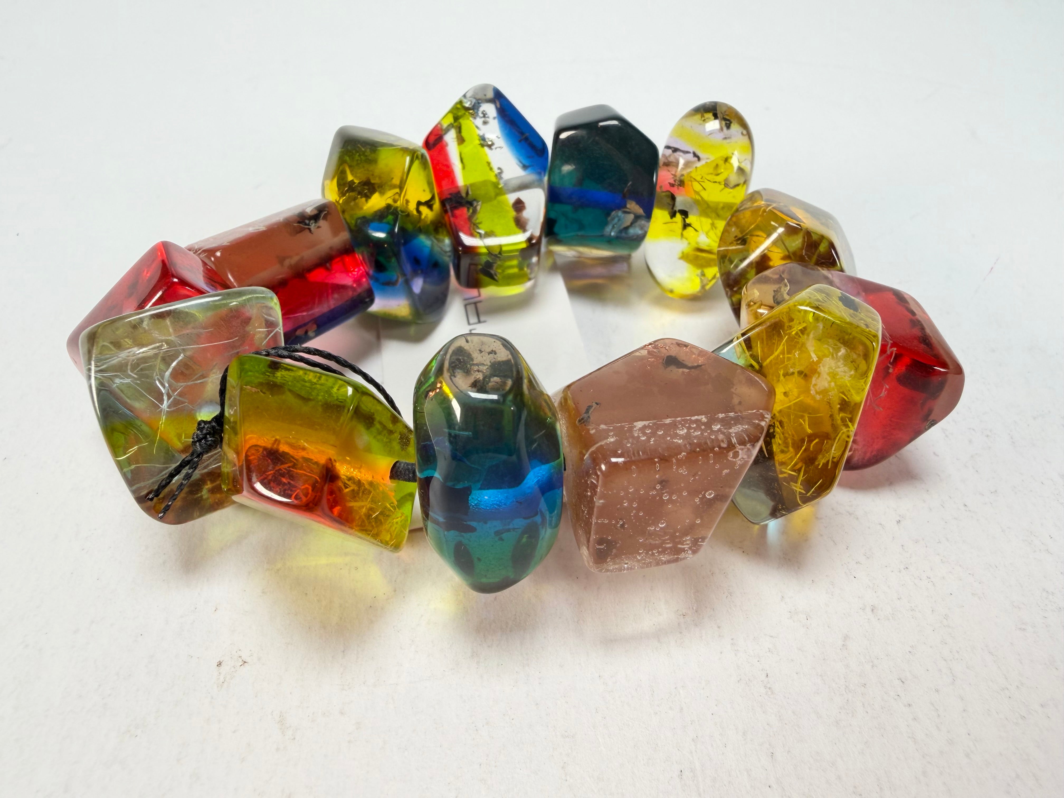 Sobral - Sobralita "Indian-ita" Studio Creation Elasticated Resin Bracelet ( 000000 )