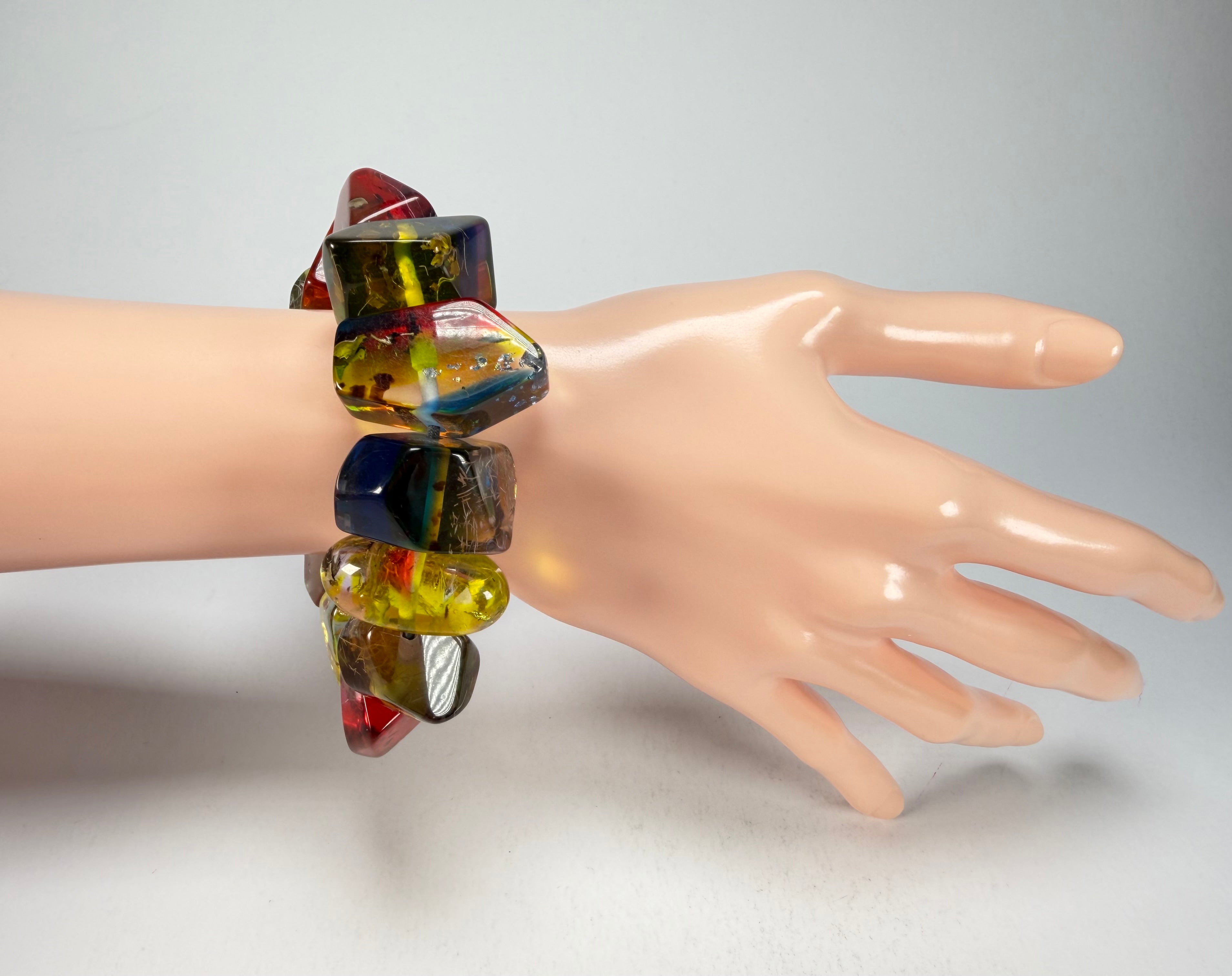 Sobral - Sobralita "Indian-ita" Studio Creation Elasticated Resin Bracelet ( 000000 )