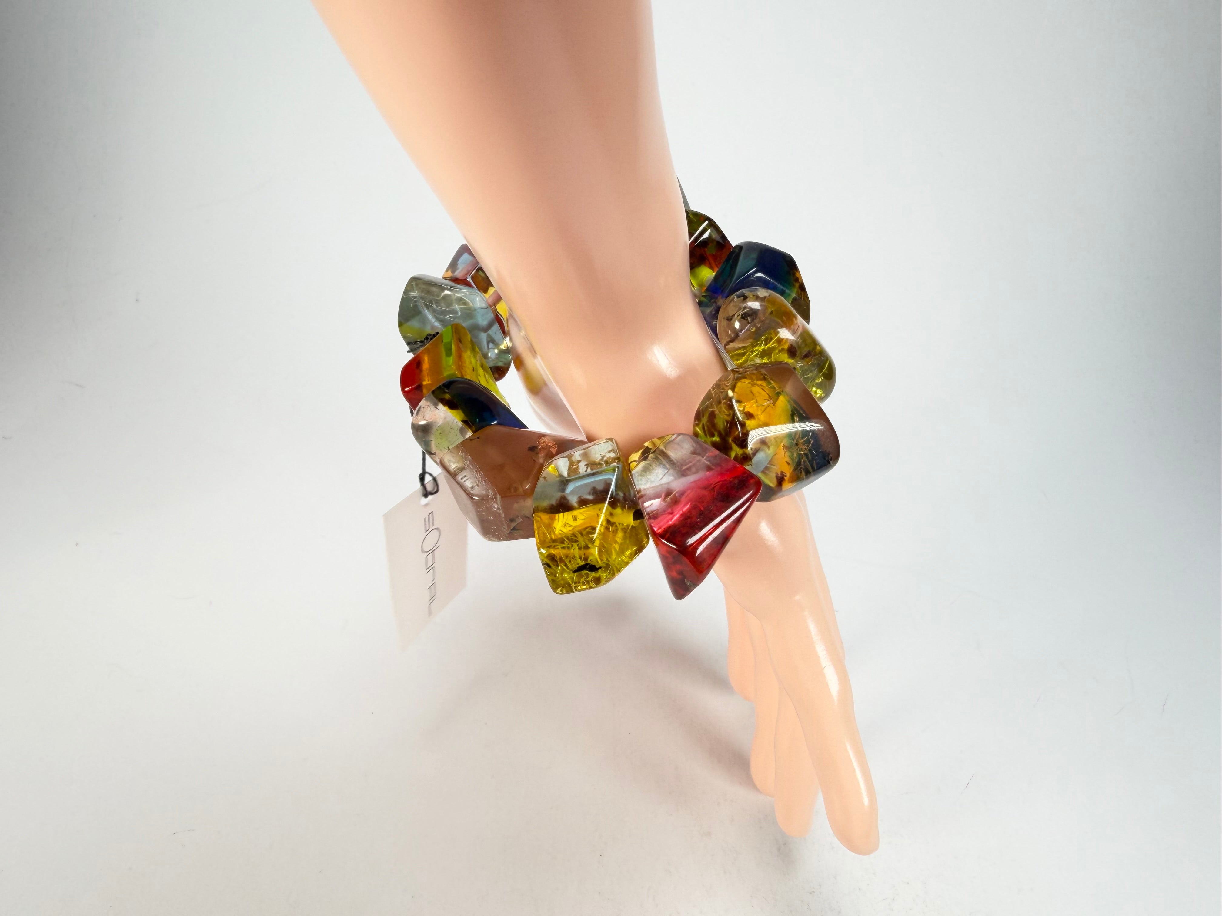 Sobral - Sobralita "Indian-ita" Studio Creation Elasticated Resin Bracelet ( 000000 )