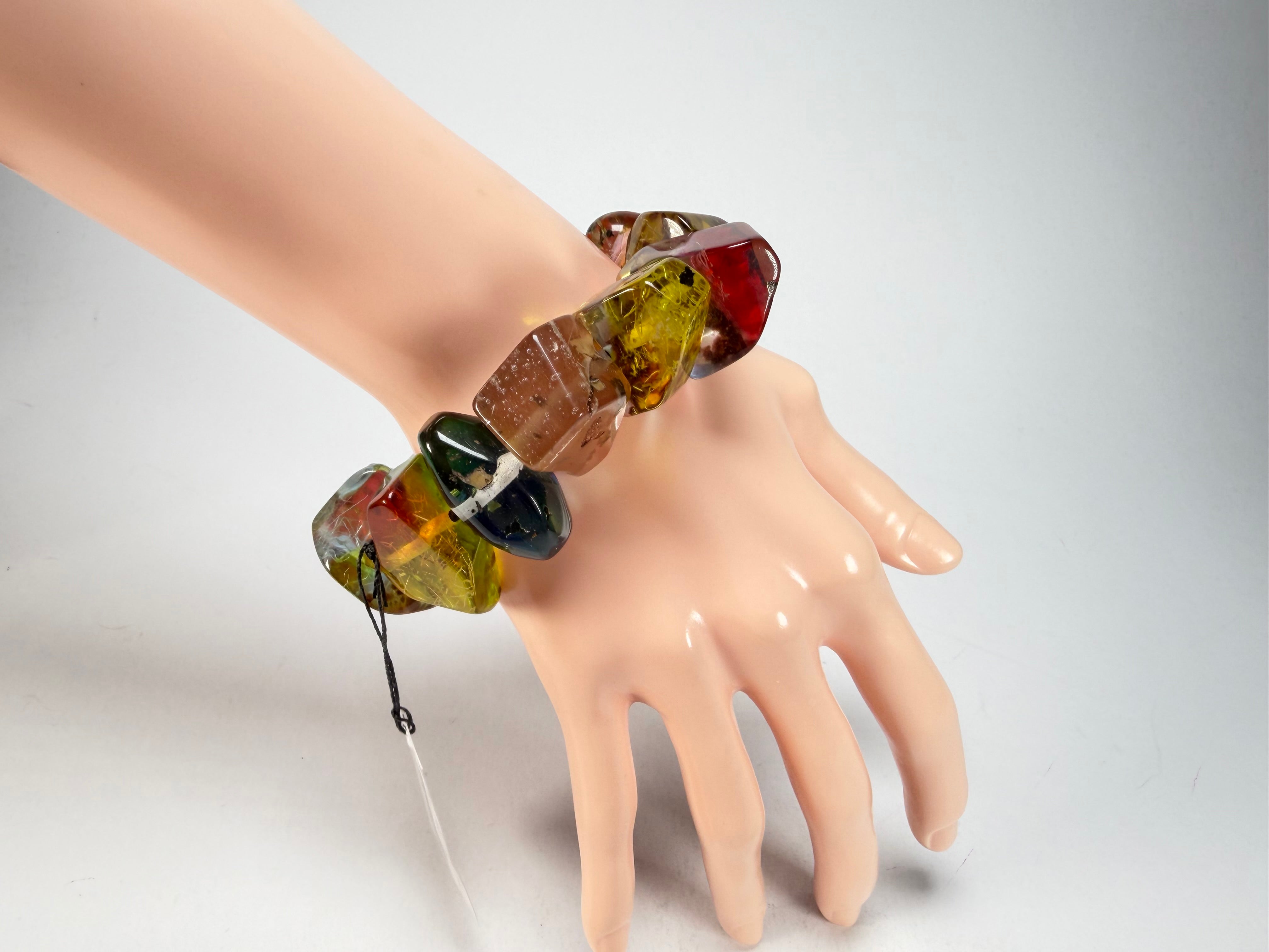 Sobral - Sobralita "Indian-ita" Studio Creation Elasticated Resin Bracelet ( 000000 )