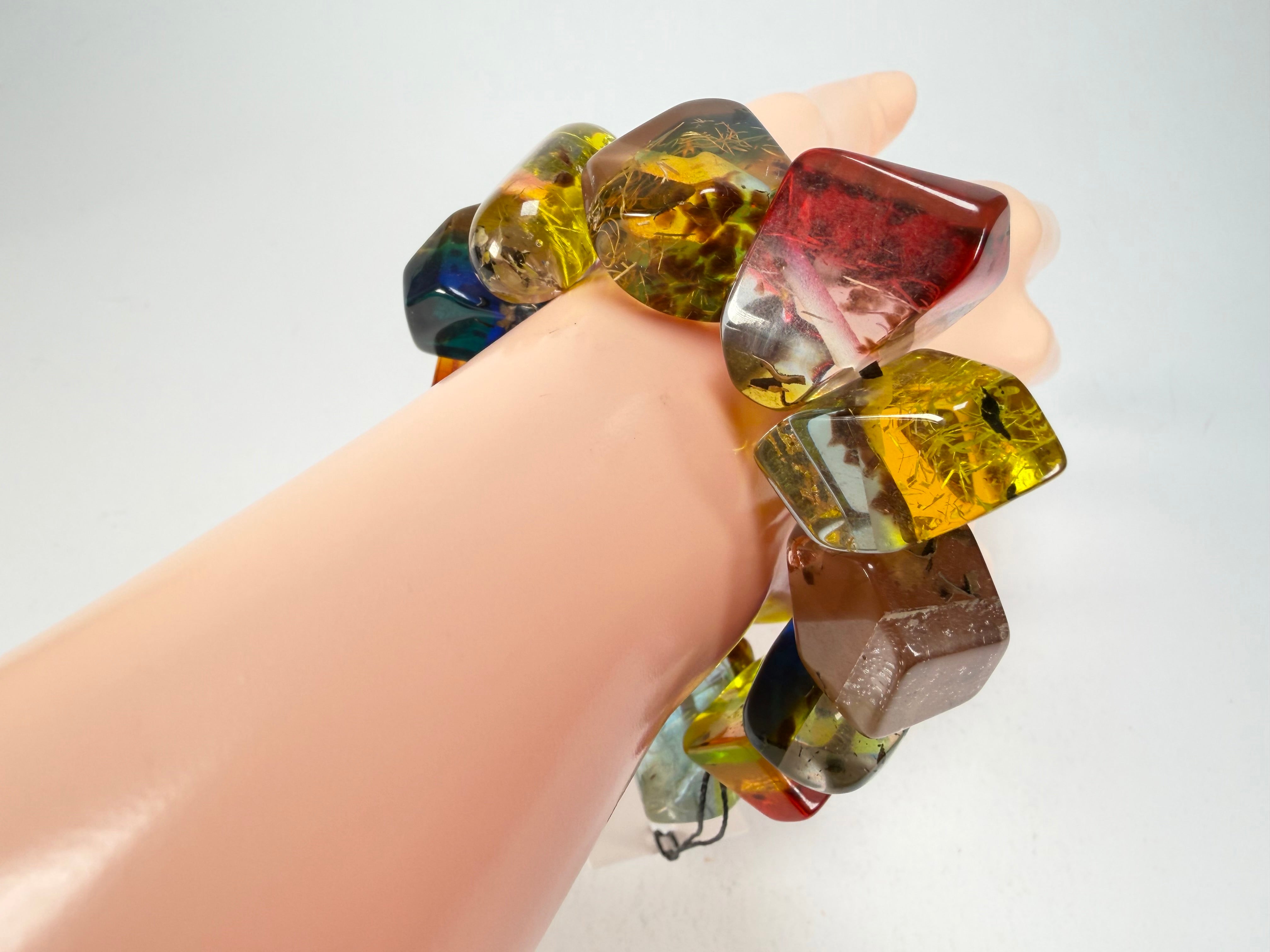 Sobral - Sobralita "Indian-ita" Studio Creation Elasticated Resin Bracelet ( 000000 )