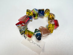 Sobral - Sobralita "Indian-ita" Studio Creation Elasticated Resin Bracelet ( 000000 )