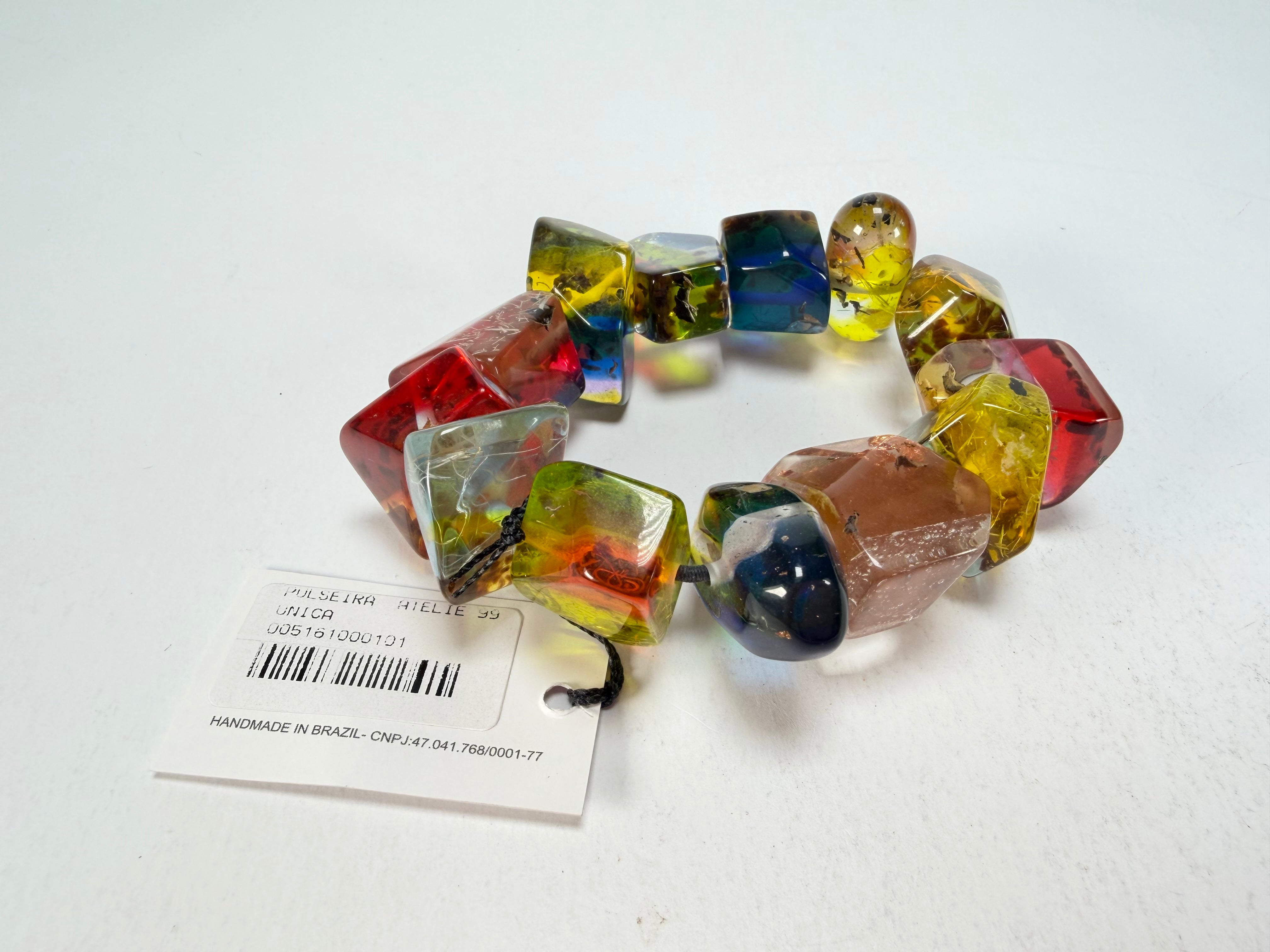 Sobral - Sobralita "Indian-ita" Studio Creation Elasticated Resin Bracelet ( 000000 )