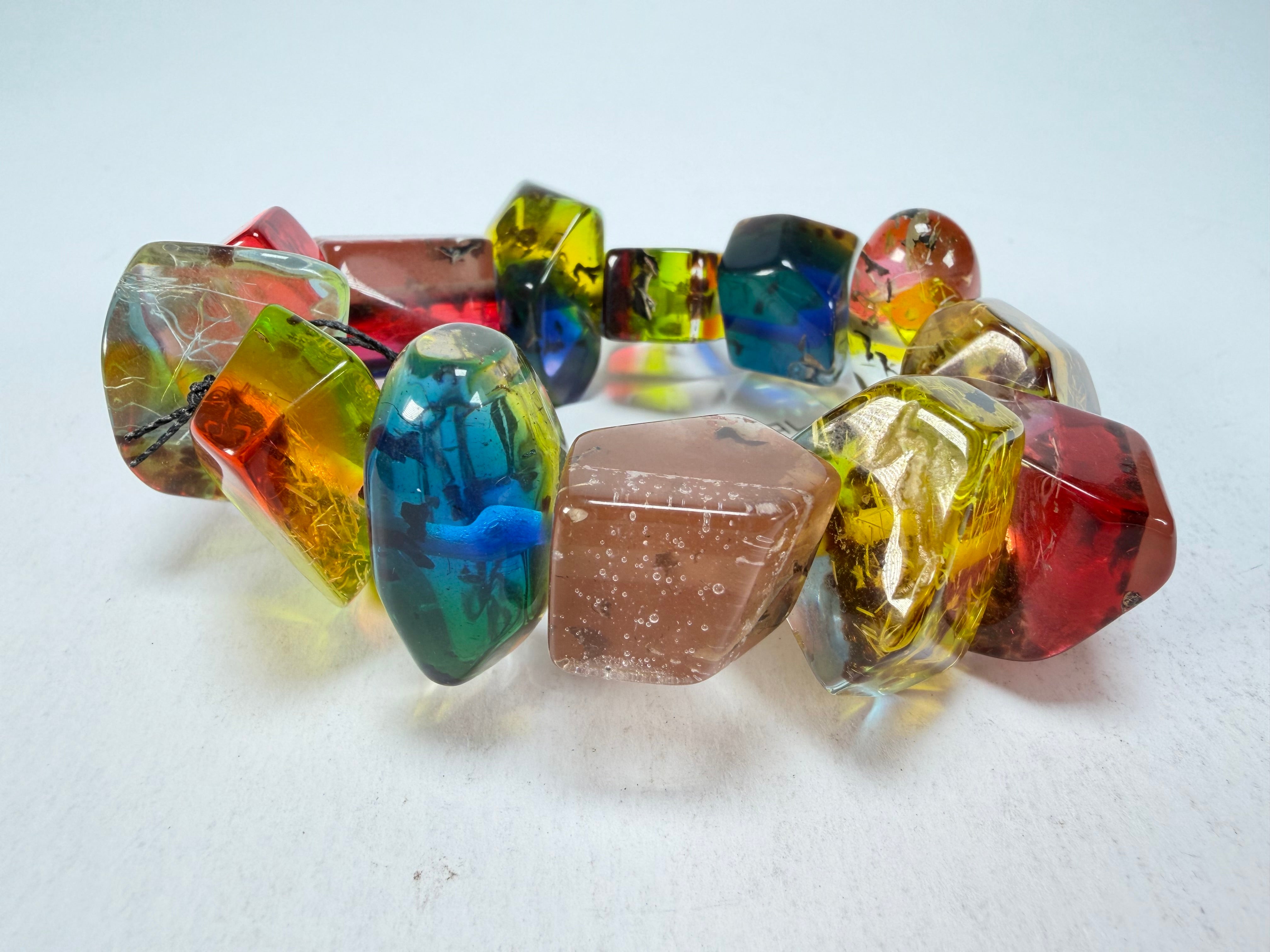 Sobral - Sobralita "Indian-ita" Studio Creation Elasticated Resin Bracelet ( 000000 )