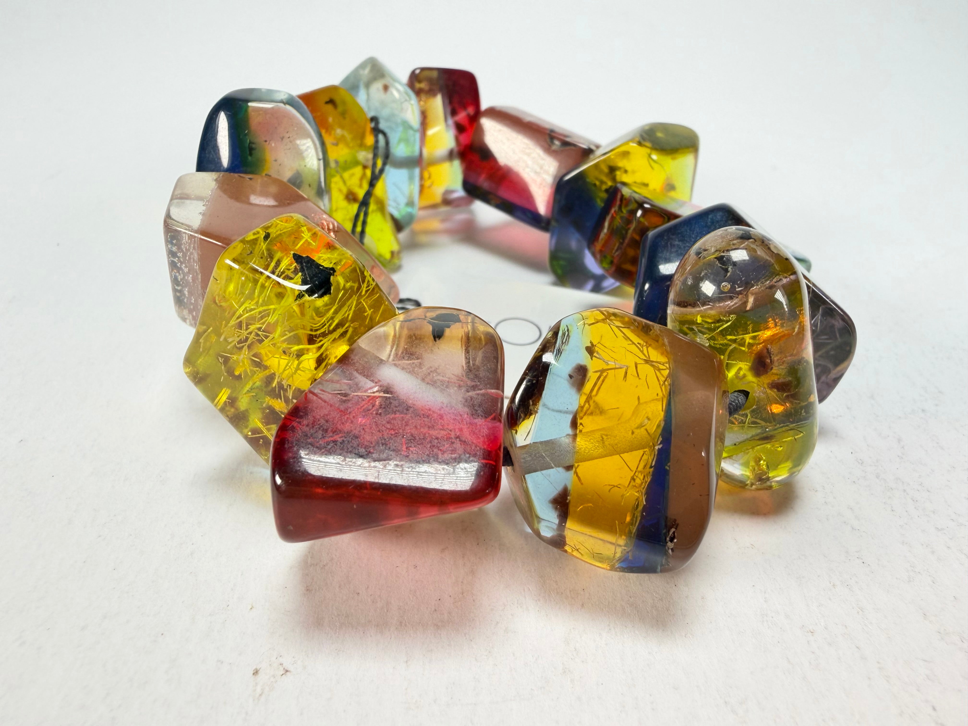 Sobral - Sobralita "Indian-ita" Studio Creation Elasticated Resin Bracelet ( 000000 )