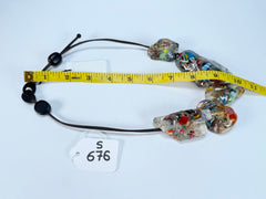 Sobral - Past Present "Clave" Studio Creation Resin Necklace ( 000000 )