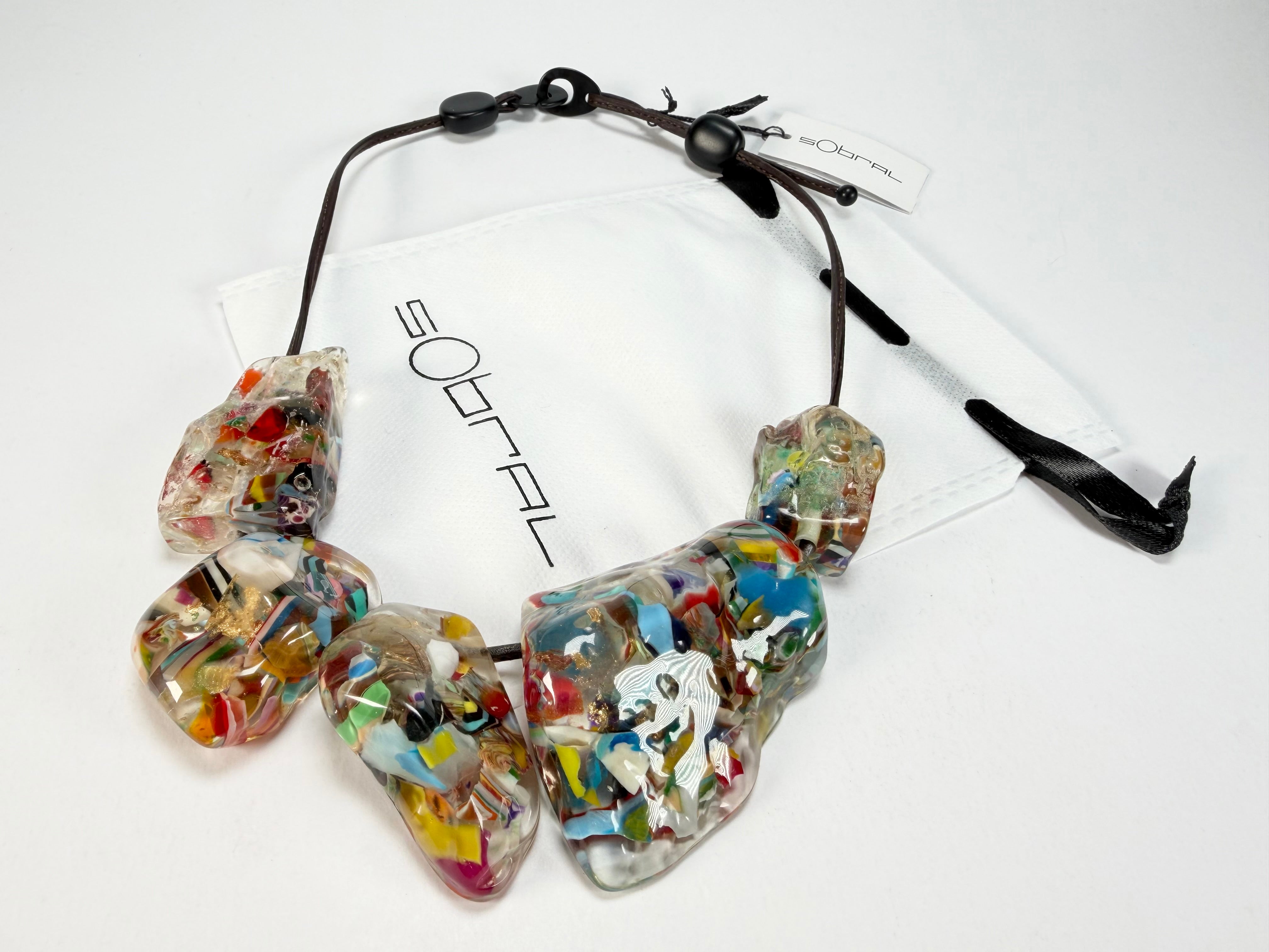 Sobral - Past Present "Clave" Studio Creation Resin Necklace ( 000000 )