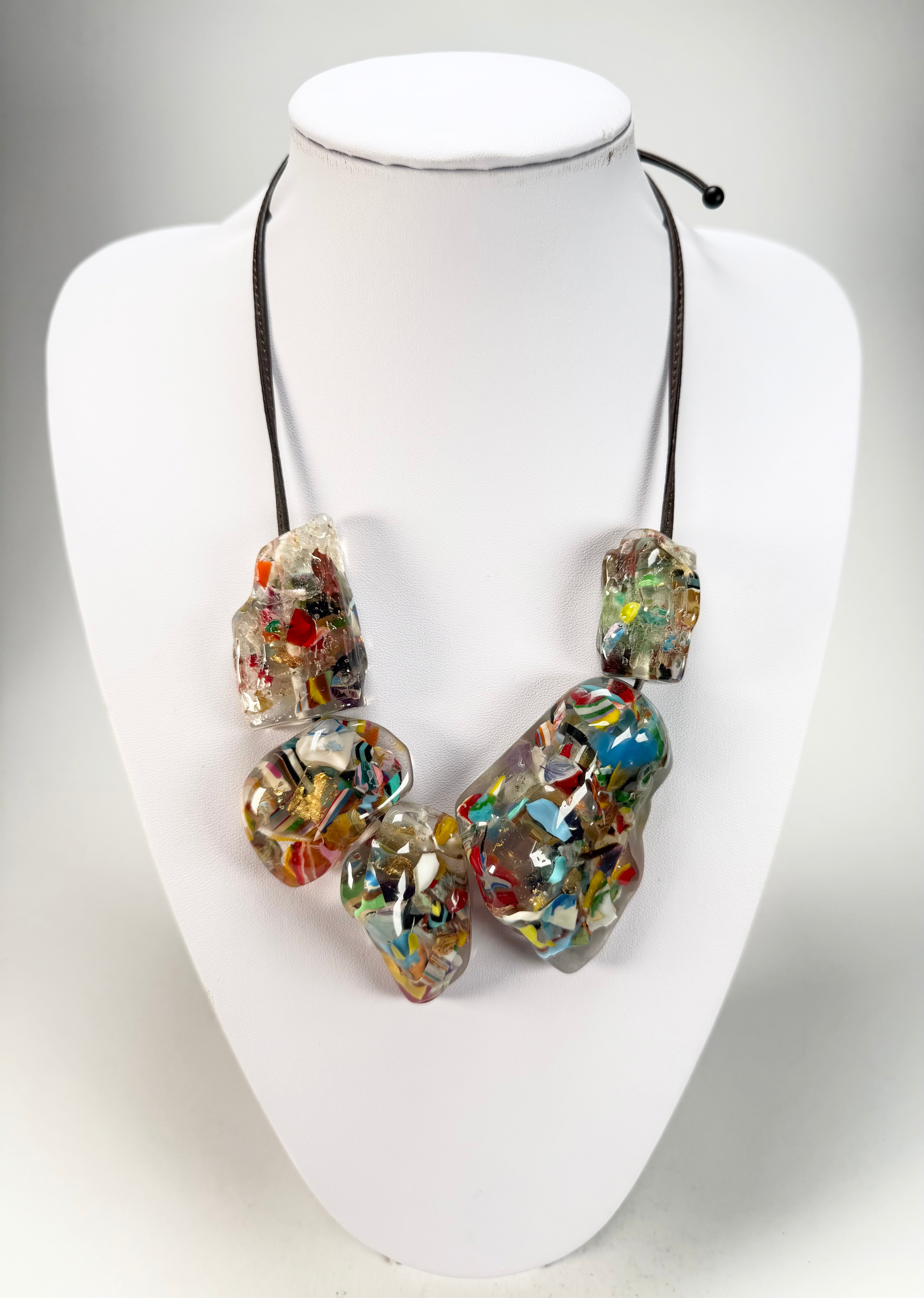 Sobral - Past Present "Clave" Studio Creation Resin Necklace ( 000000 )