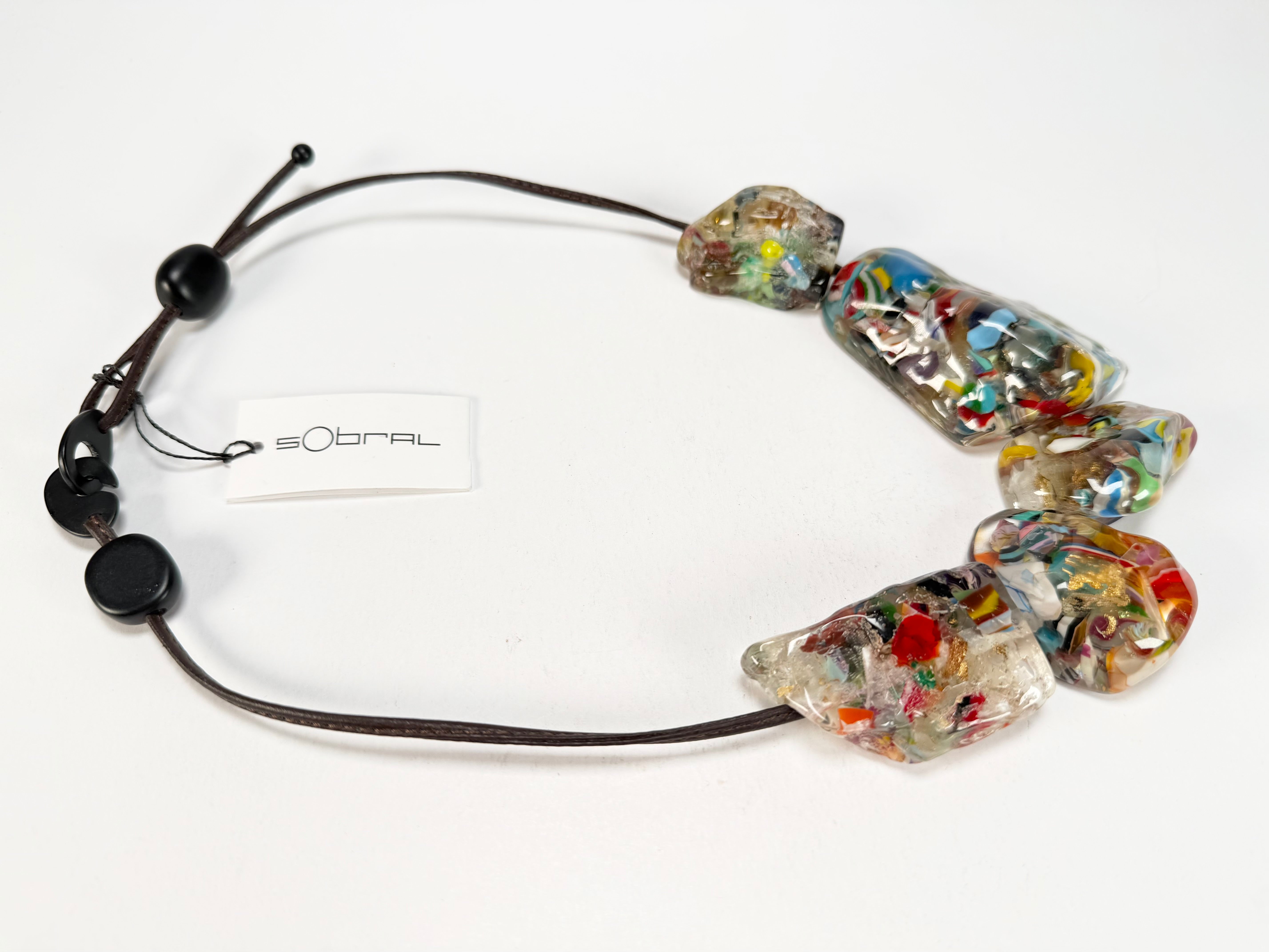 Sobral - Past Present "Clave" Studio Creation Resin Necklace ( 000000 )